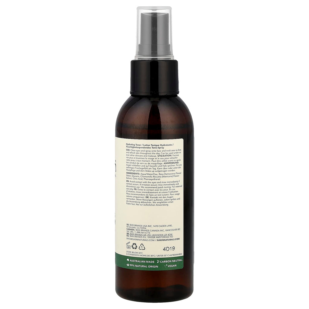 Sukin, Hydrating Mist Toner, All Skin Types, 4.23 fl oz (125 ml)
