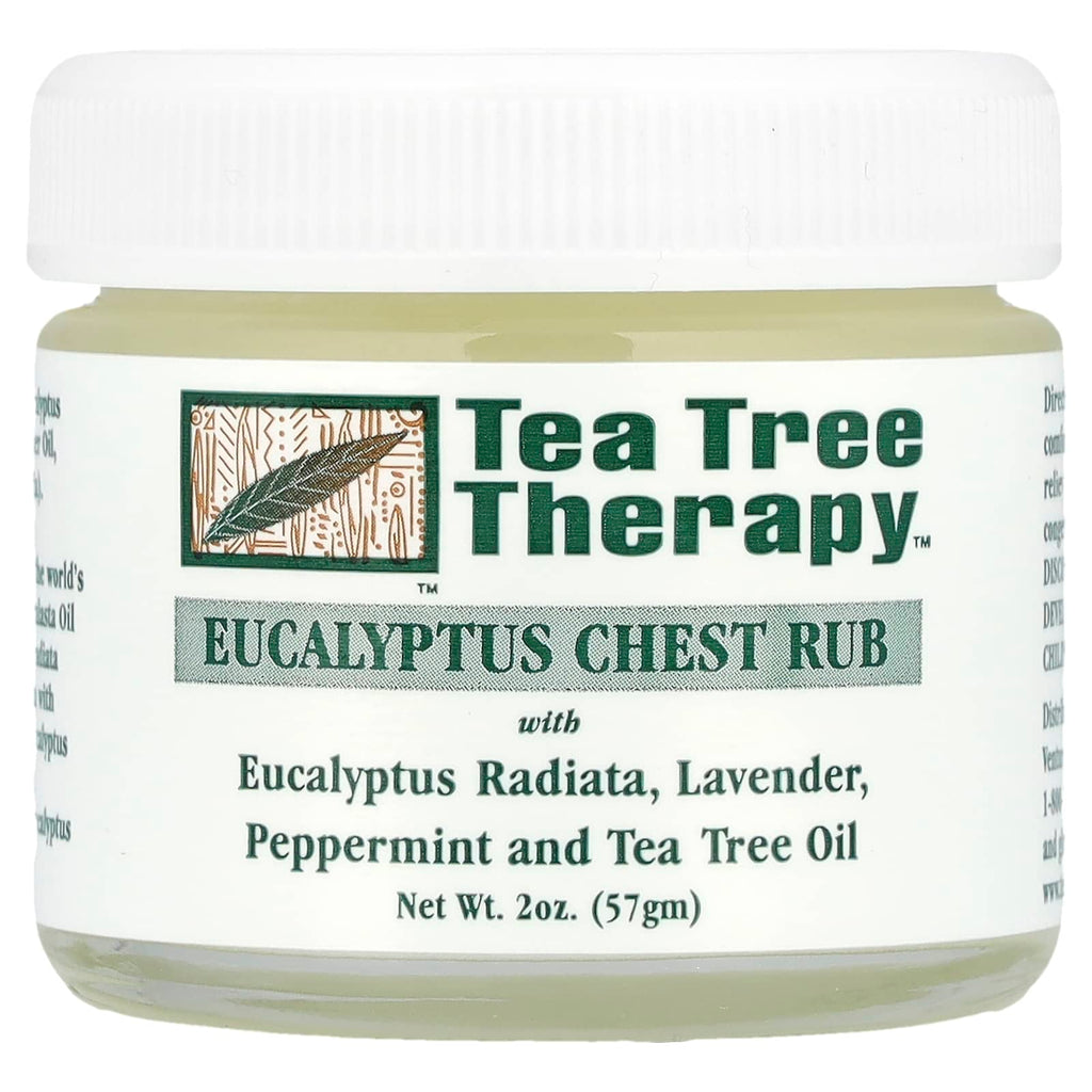 Tea Tree Therapy, Eucalyptus Chest Rub, 2 oz (57 g)