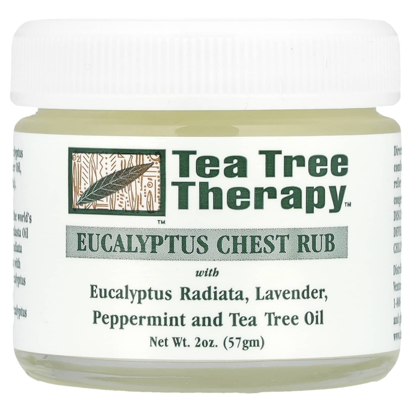 Tea Tree Therapy, Eucalyptus Chest Rub, 2 oz (57 g)