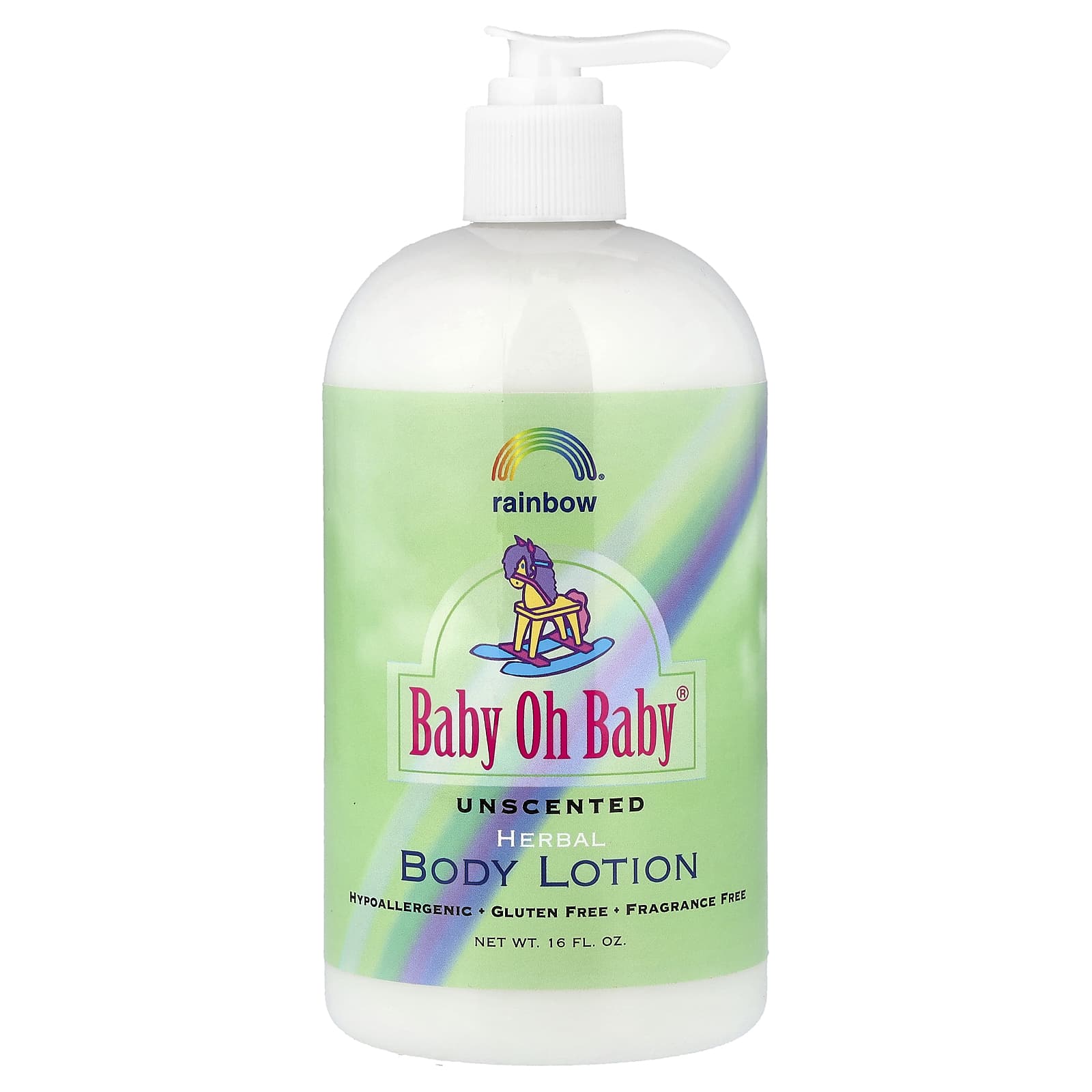 Rainbow Research, Baby Oh Baby®, Herbal Body Lotion, Unscented, 16 fl oz