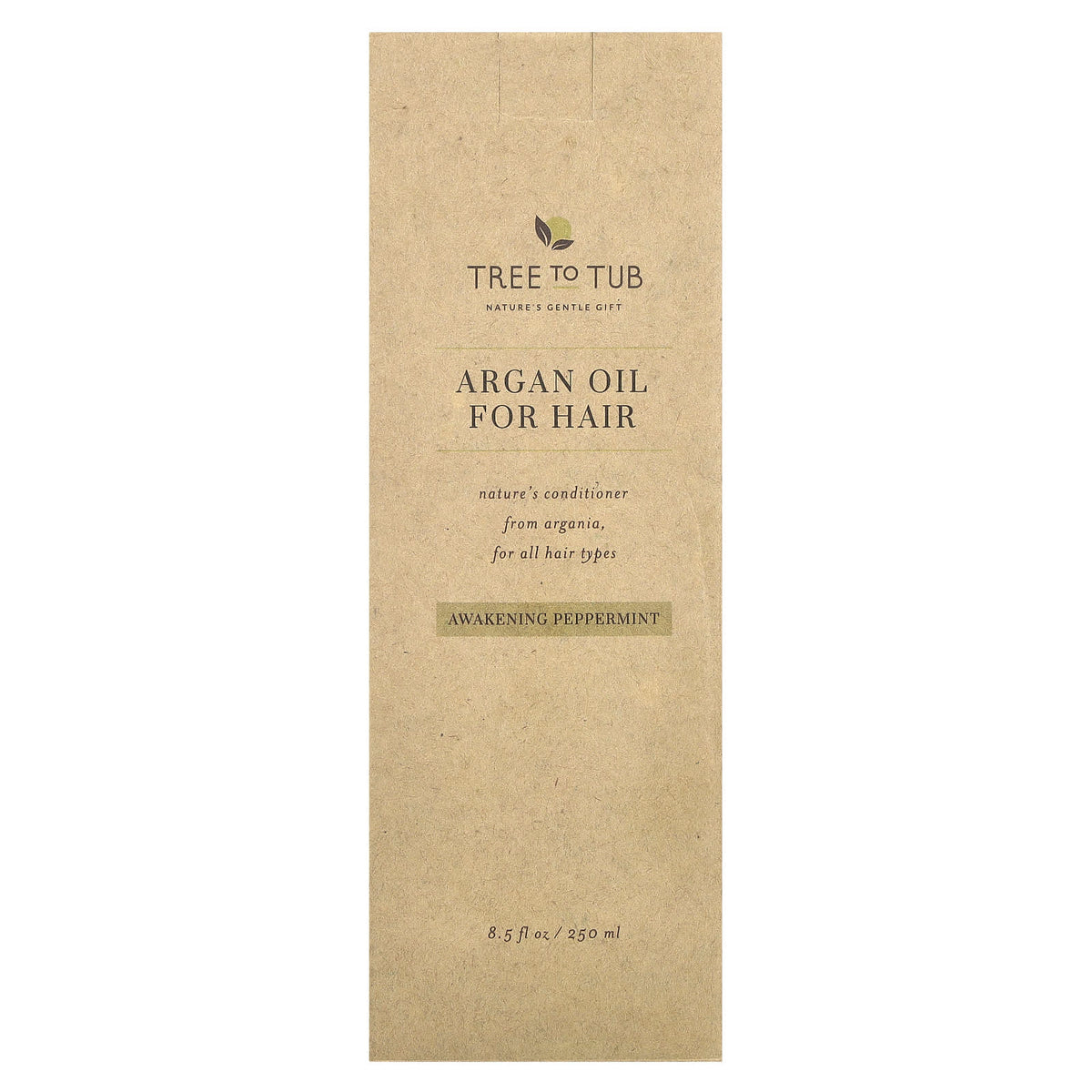 Tree To Tub, Argan Oil For Hair Conditioner, For All Hair Types, Awakening Peppermint, 8.5 fl oz (250 ml)