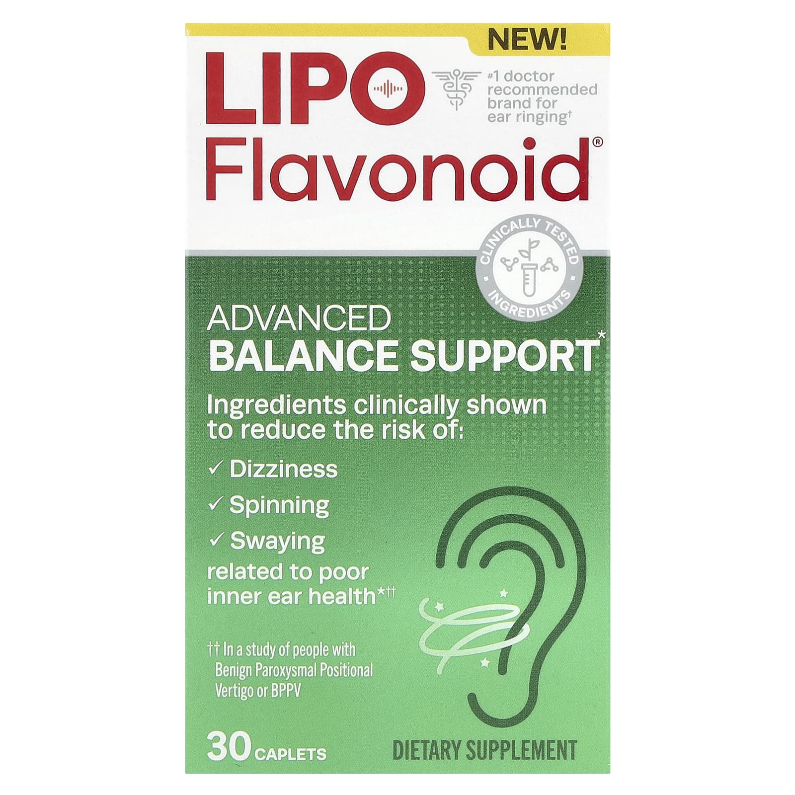 Lipo-Flavonoid, Advanced Balance Support, 30 Caplets