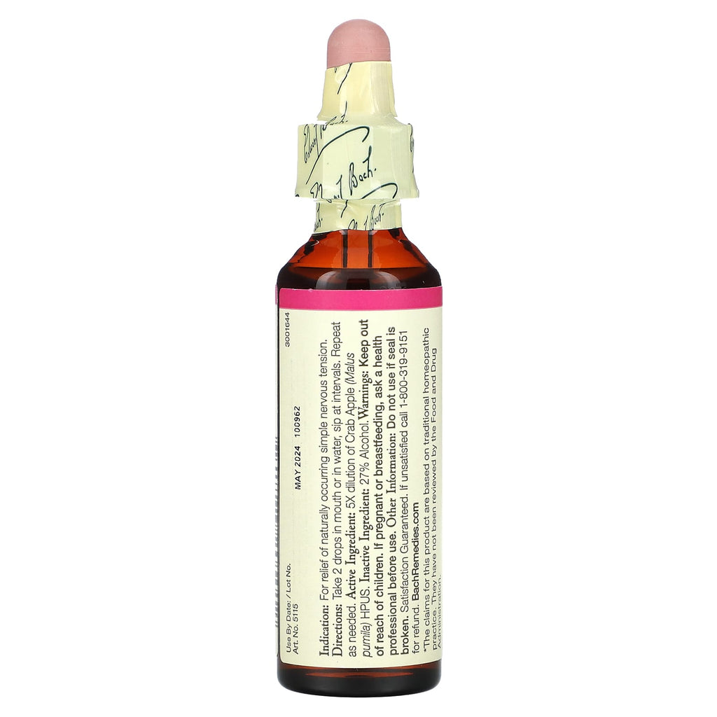 Bach, Original Flower Remedies, Crab Apple, 0.7 fl oz (20 ml)