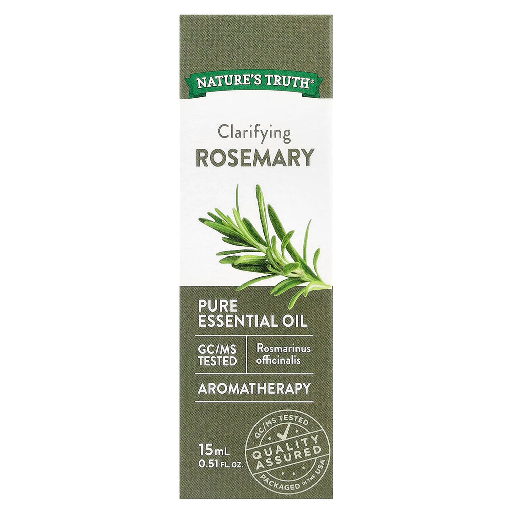Nature's Truth, Pure Essential Oil, Clarifying Rosemary, 0.51 fl oz (15 ml)