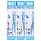 Boiron, Sambucus, Meltaway Pellets, 6C, 3 Tubes, Approx. 80 Pellets Each
