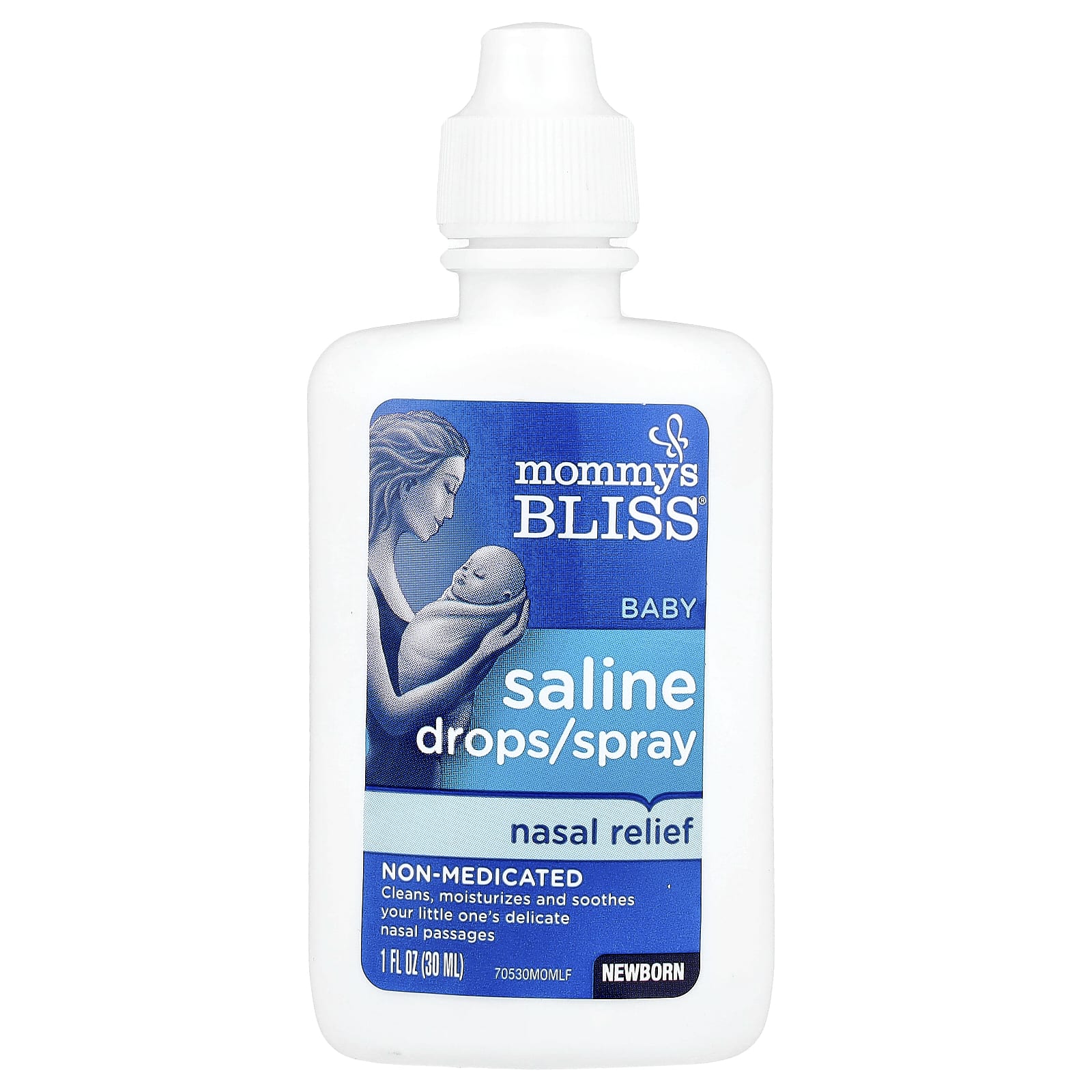 Mommy's Bliss, Baby Saline Drops/Spray Nasal Relief, Newborn , 1 fl oz (30 ml)
