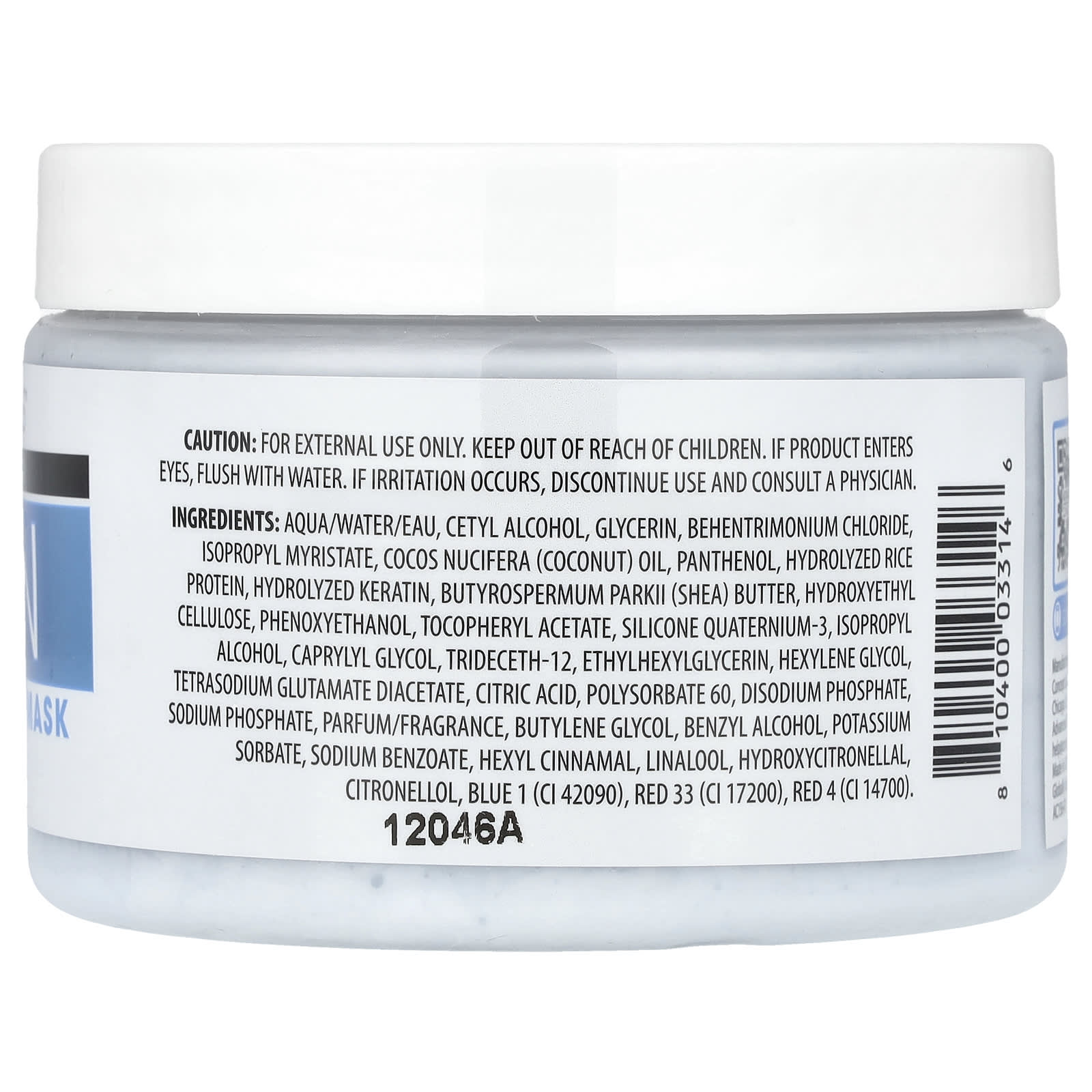 Advanced Clinicals, Keratin, Sleek + Smooth Hair Mask, 12 oz (340 g)