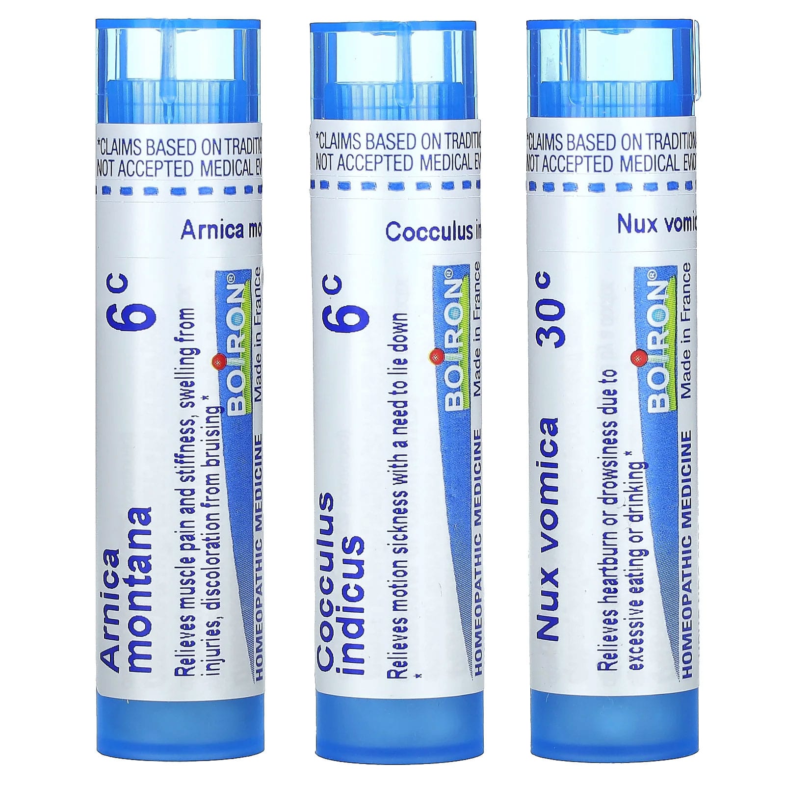 Boiron, Jet Lag Relief, Meltaway Pellets, Combo Pack, 3 Tubes, 80 Pellets Each