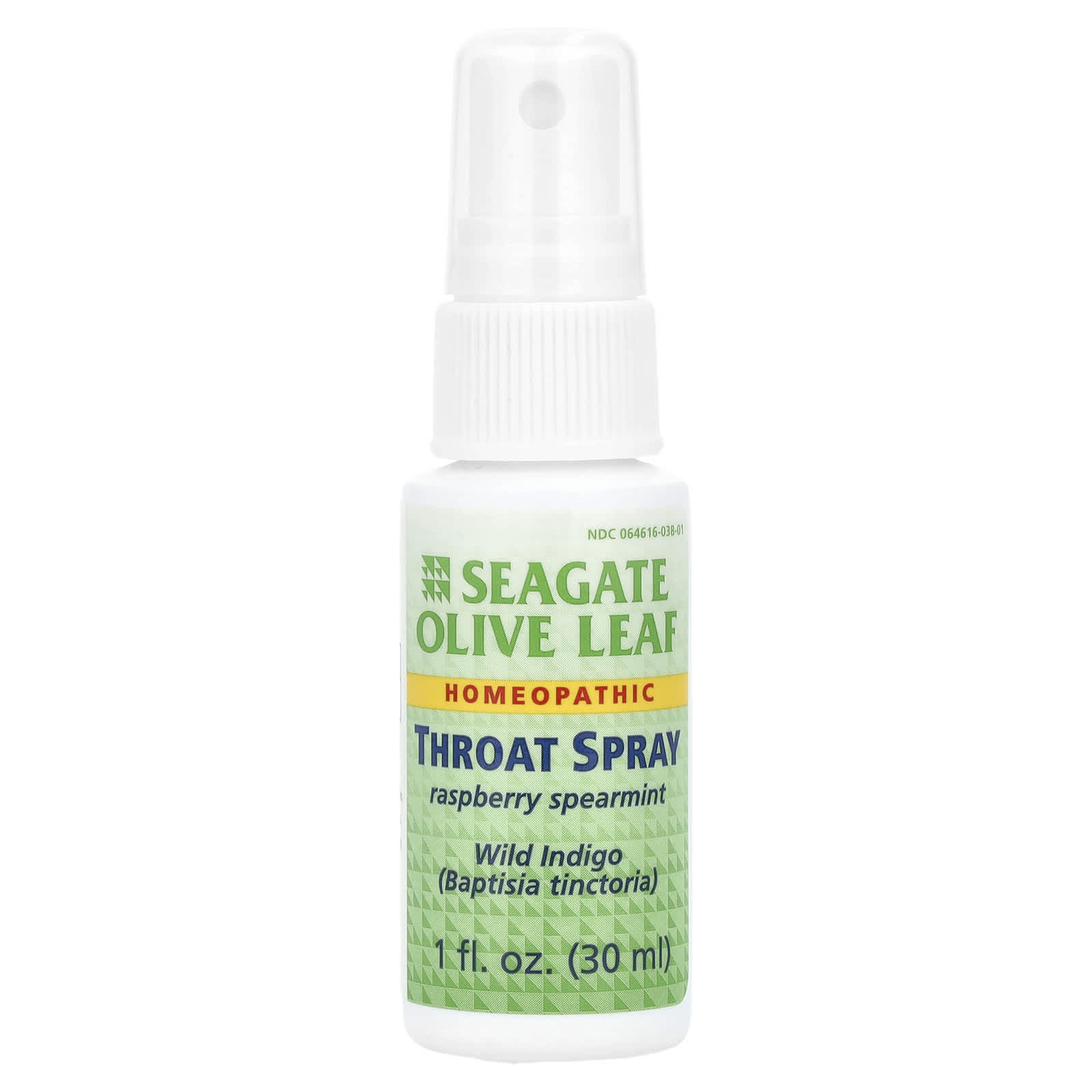 Seagate, Olive Leaf Throat Spray, Raspberry Spearmint, 1 fl oz (30 ml)
