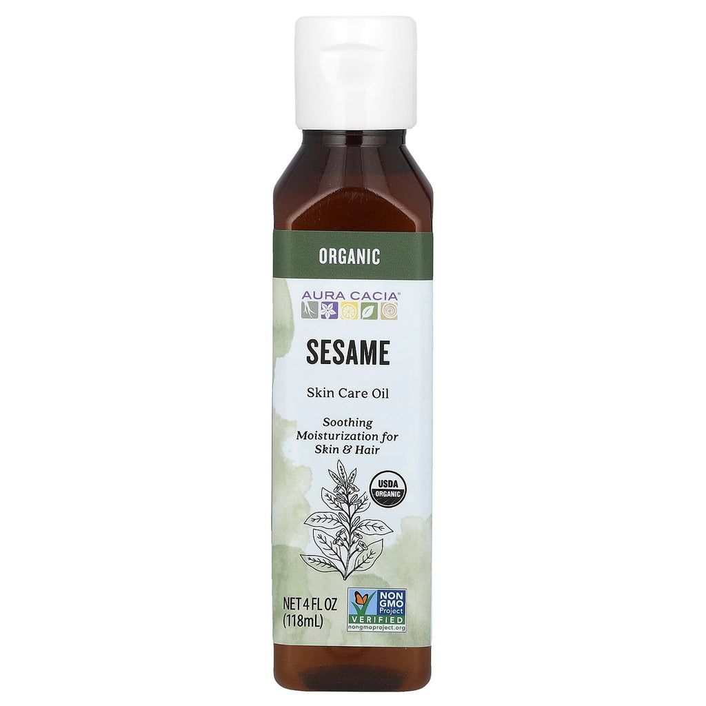 Aura Cacia, Organic Skin Care Oil, Sesame, 4 fl oz (118 ml)