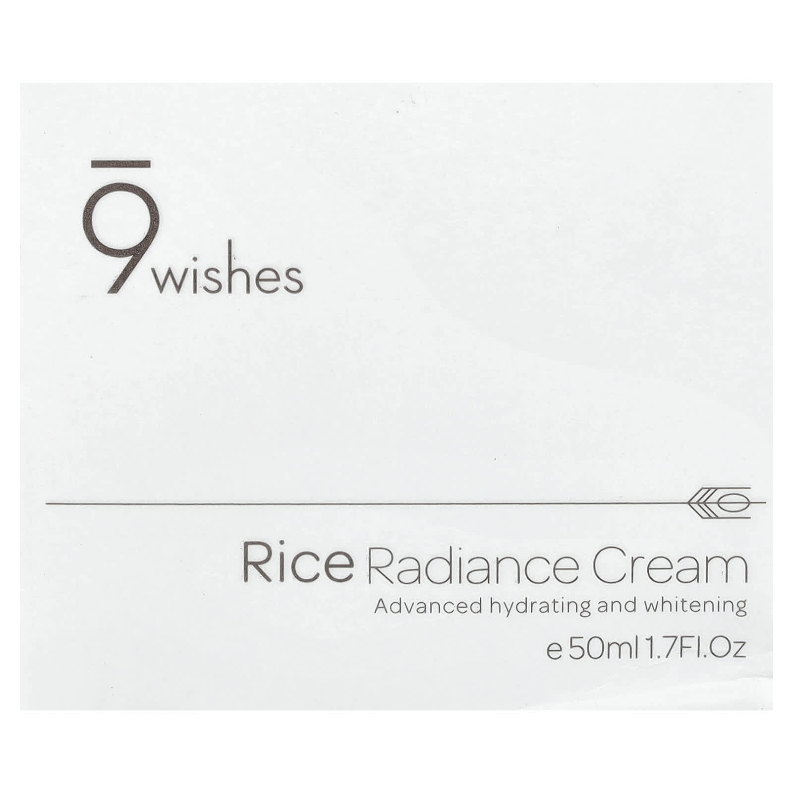 9Wishes, Rice Radiance Cream, 1.7 fl oz (50 ml)
