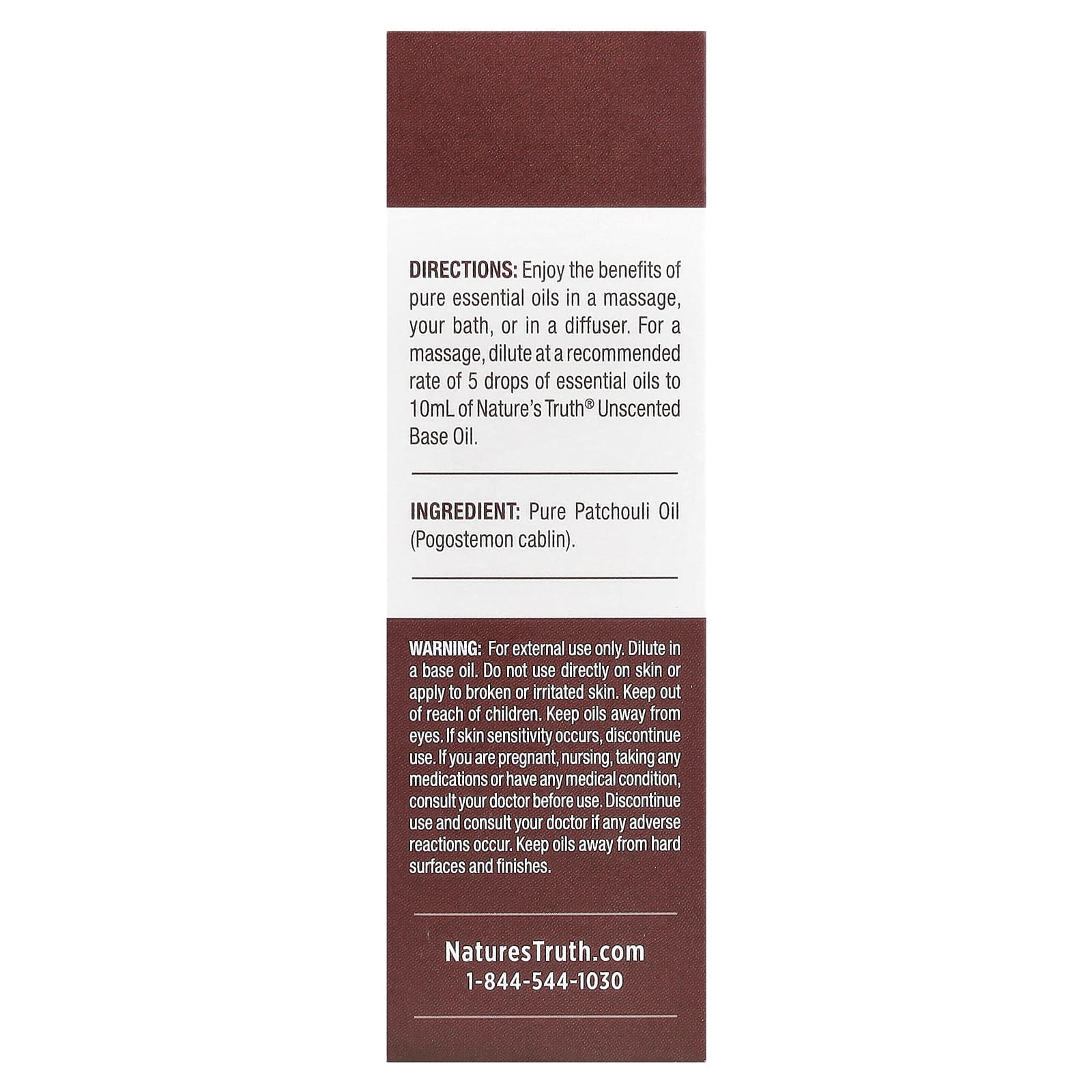 Nature's Truth, Pure Essential Oil, Meditative Patchouli , 0.51 fl oz (15 ml)