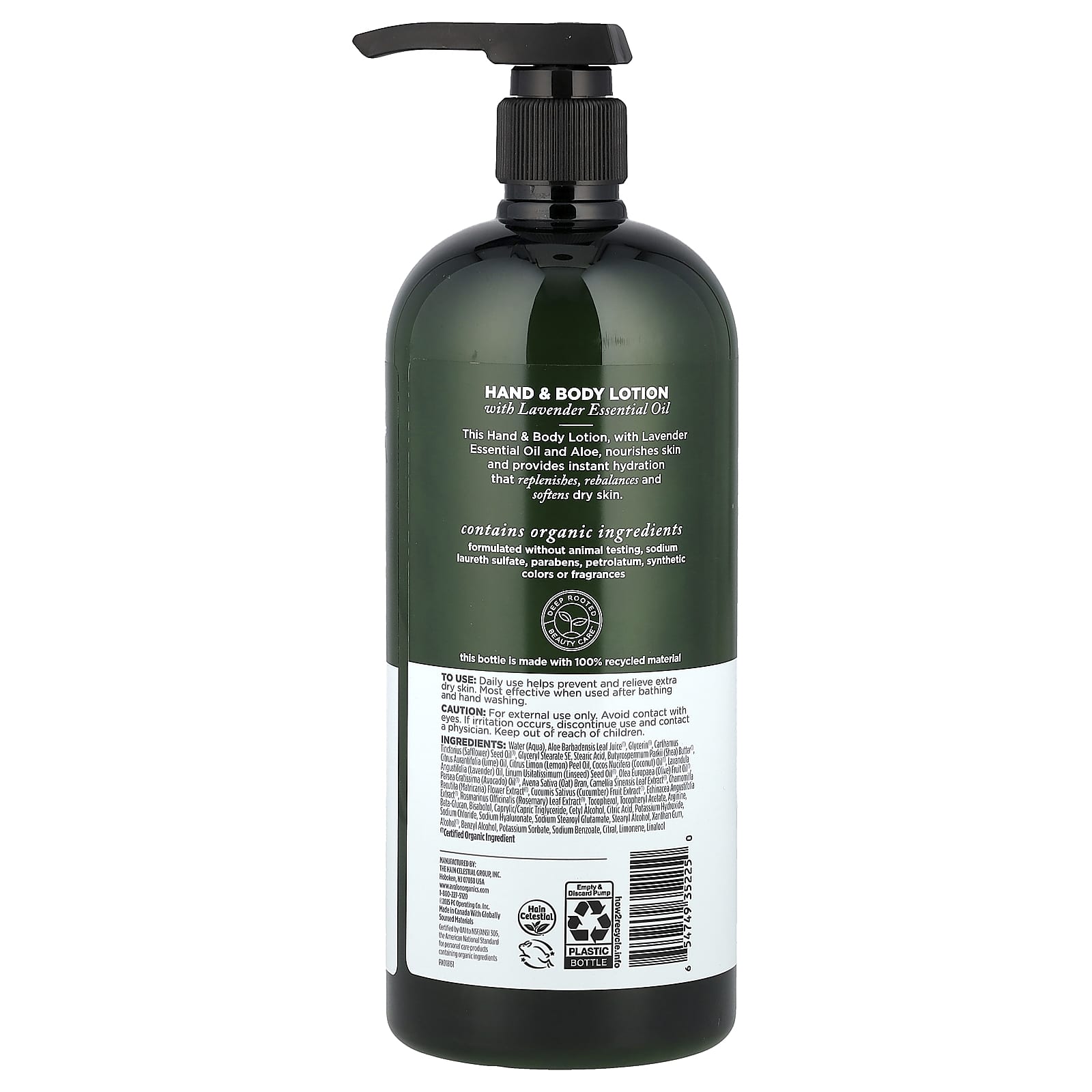 Avalon Organics, Hand & Body Lotion, Revitalizing Lavender, 32 oz (907 g)
