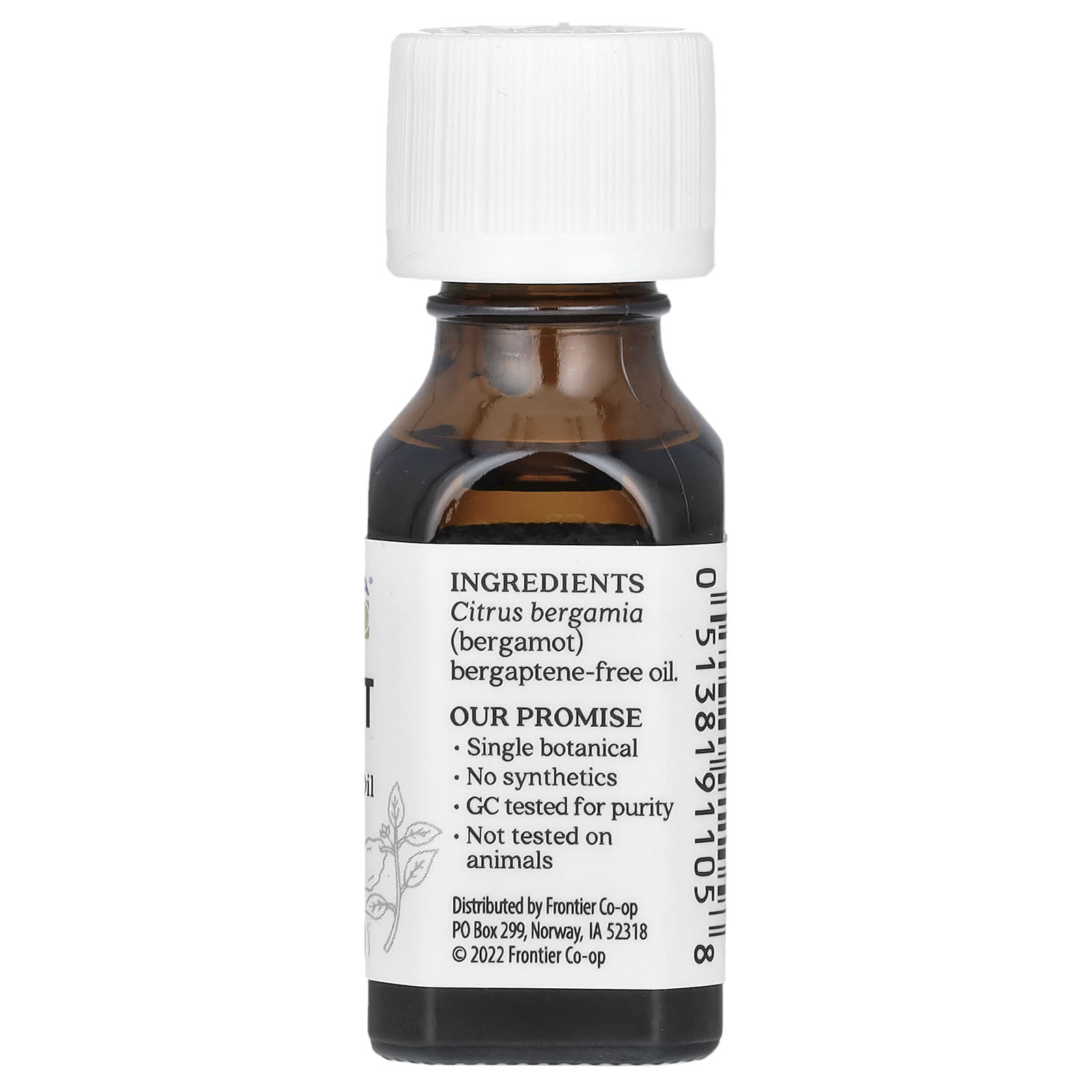 Aura Cacia, Pure Essential Oil, Bergamot, 0.5 fl oz (15 ml)