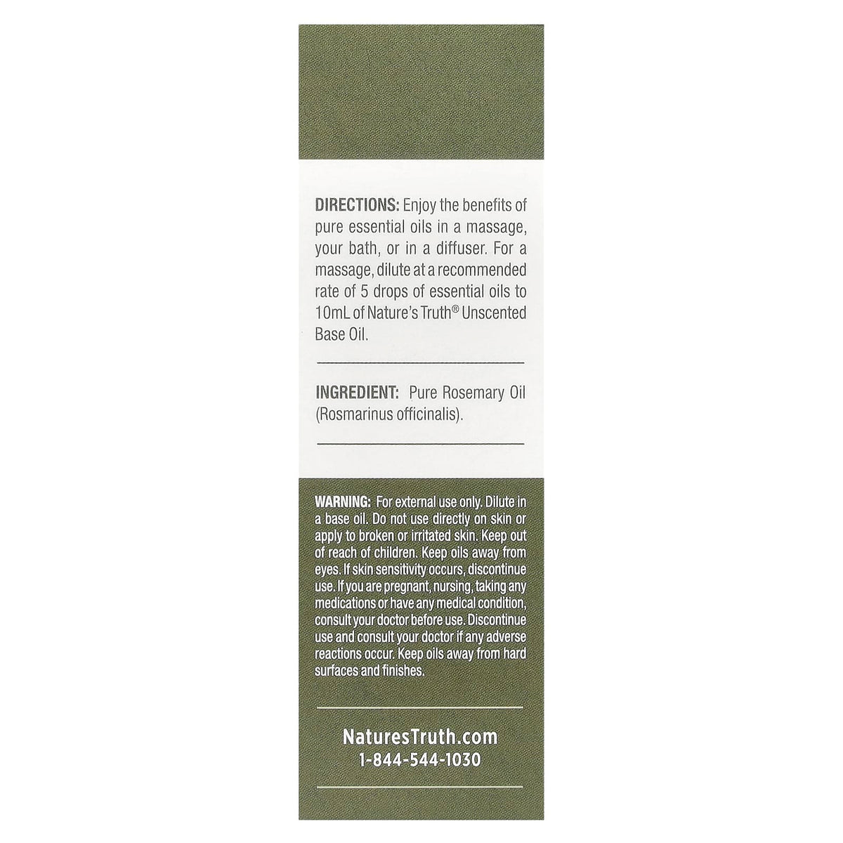Nature's Truth, Pure Essential Oil, Clarifying Rosemary, 0.51 fl oz (15 ml)