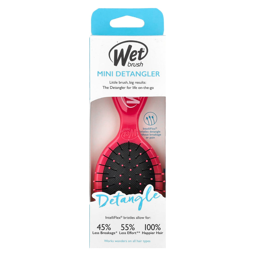 Wet Brush, Mini Detangler Brush, Pink, 1 Brush