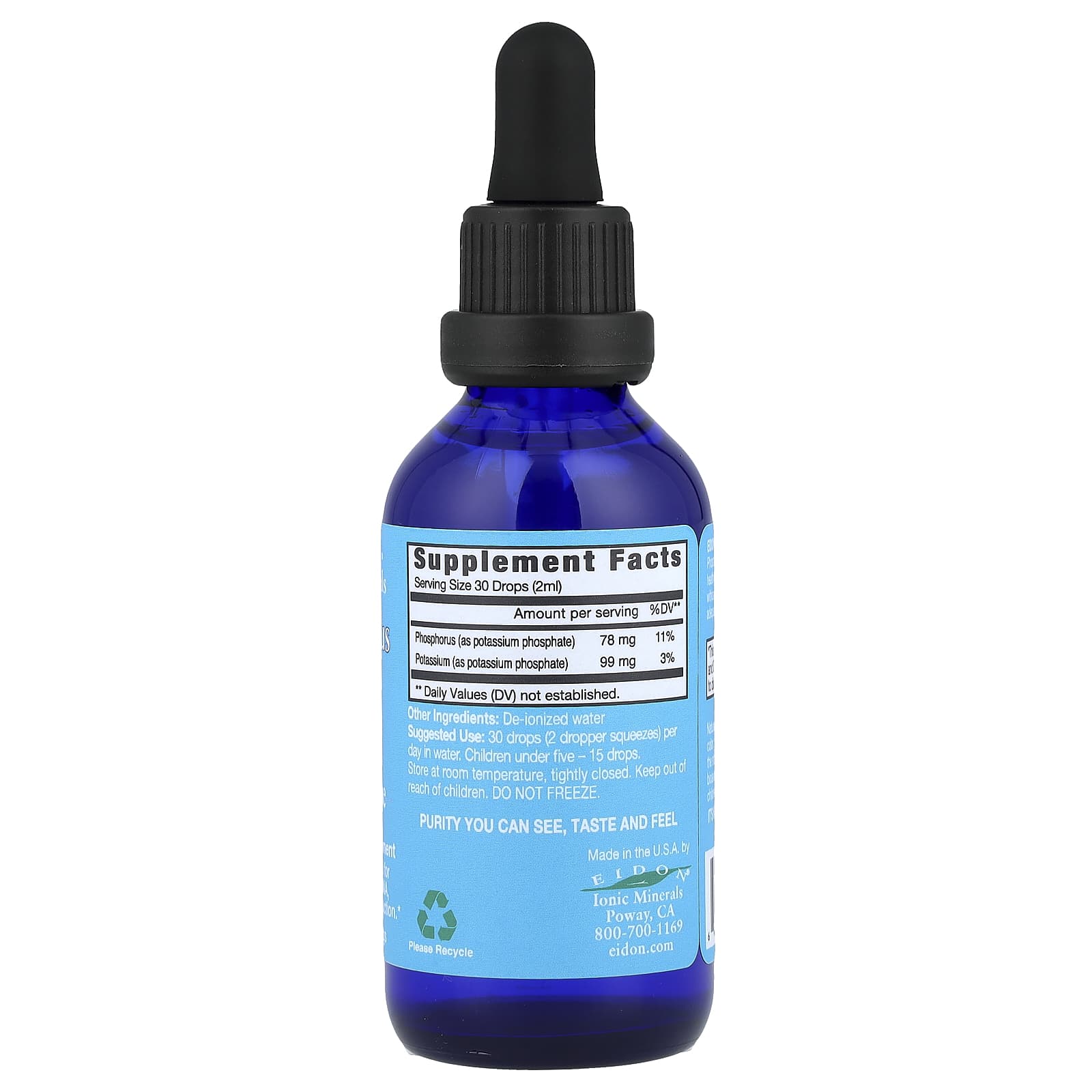 Eidon Ionic Minerals, Phosphorus, Liquid Concentrate, 2 oz (60 ml)