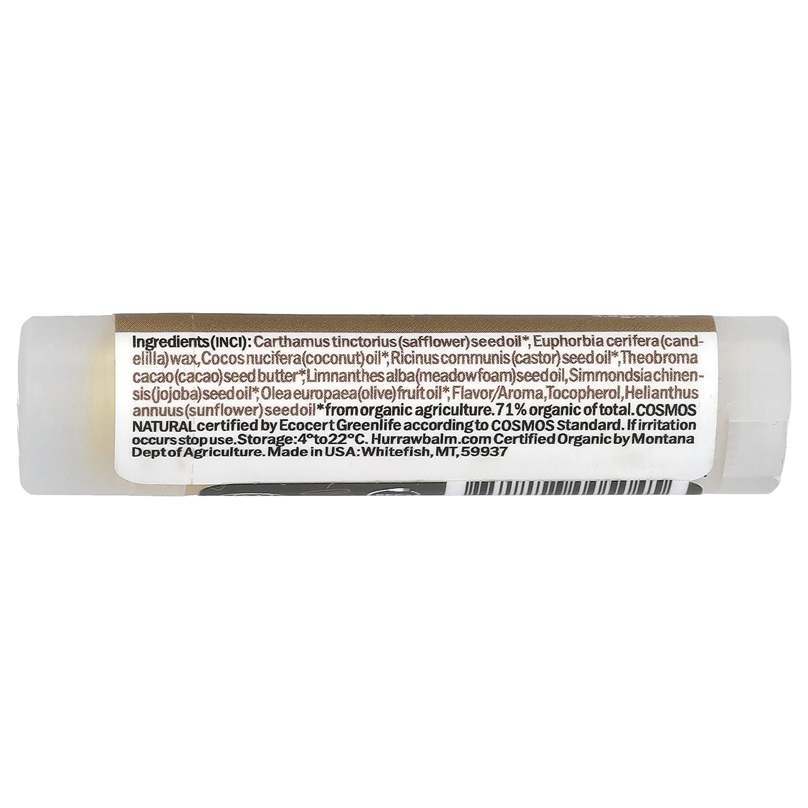 Hurraw! Balm, Lip Balm, Coconut, 0.17 oz (4.8 g)