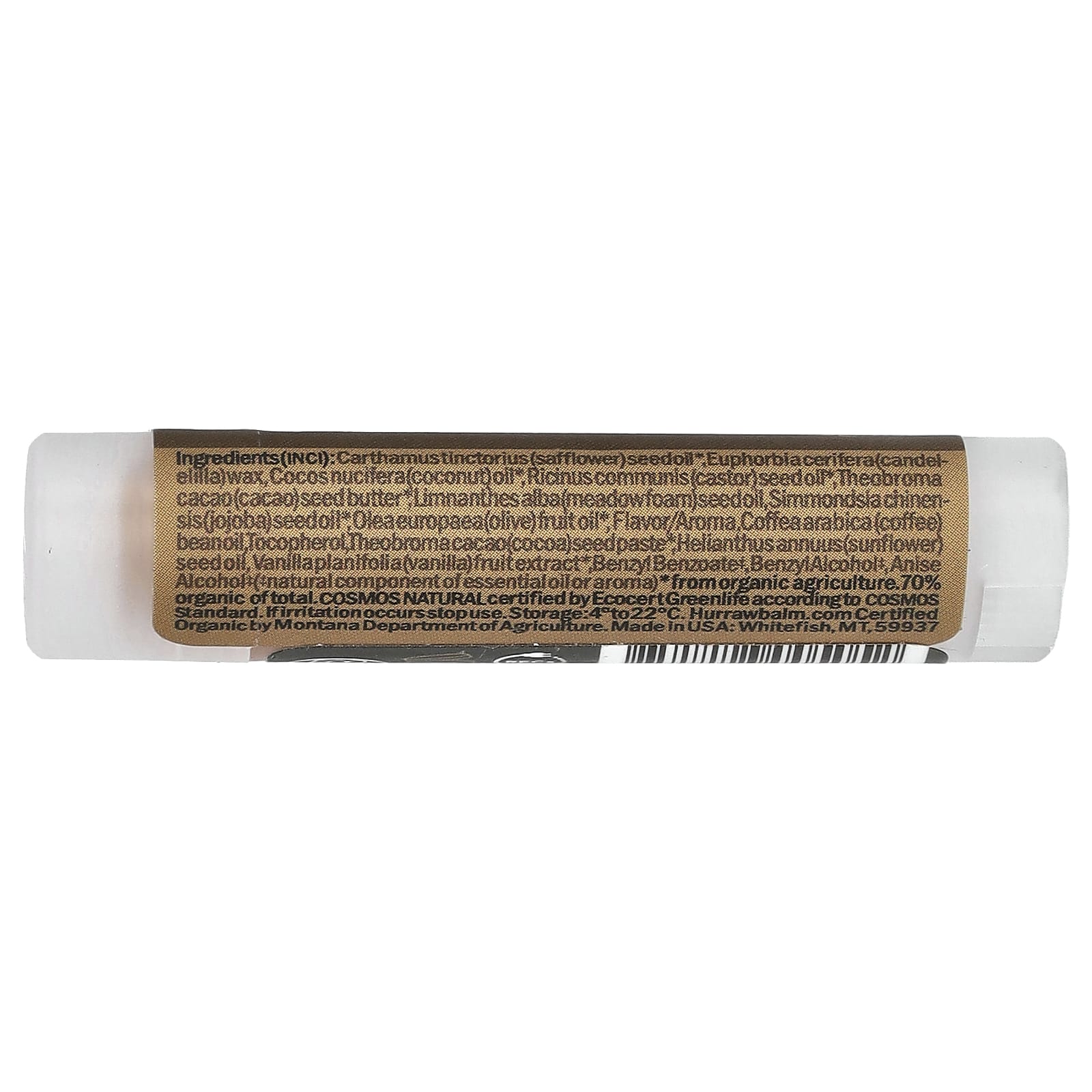 Hurraw! Balm, Lip Balm, Coffee Bean, 0.17 oz (4.8 g)