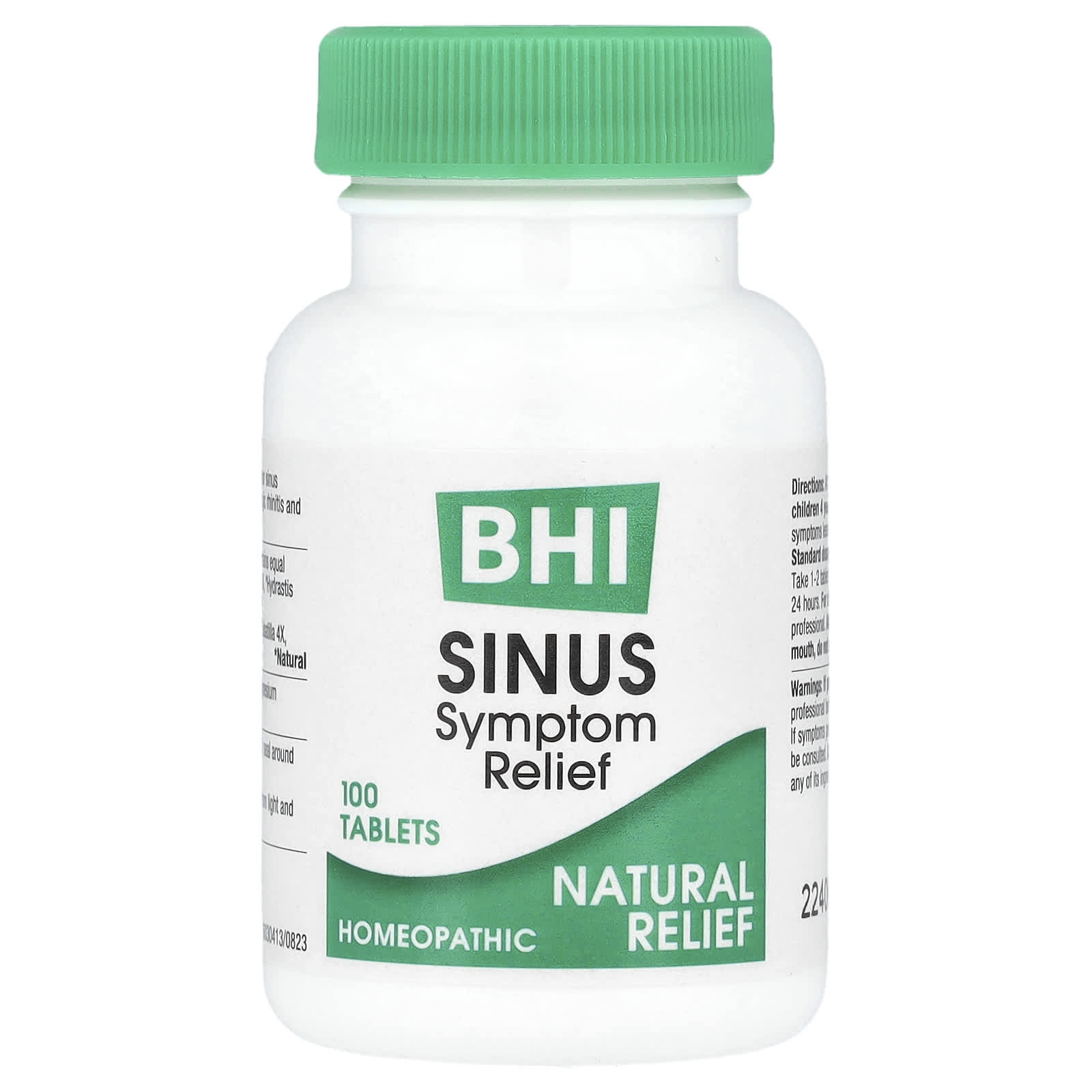 MediNatura, BHI, Sinus, 100 Tablets