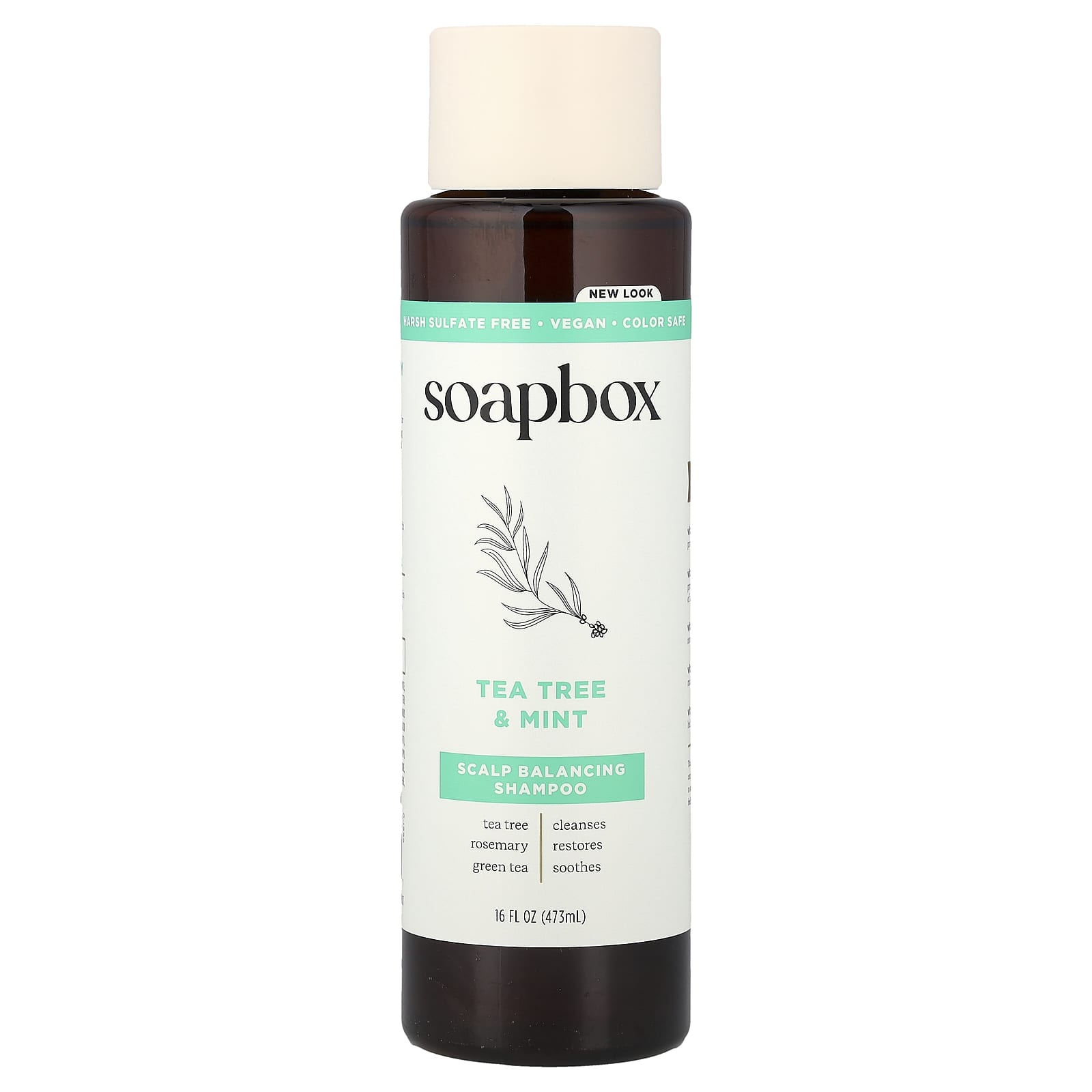 Soapbox, Scalp Balancing Shampoo, Tea Tree & Mint, 16 fl oz (473 ml)