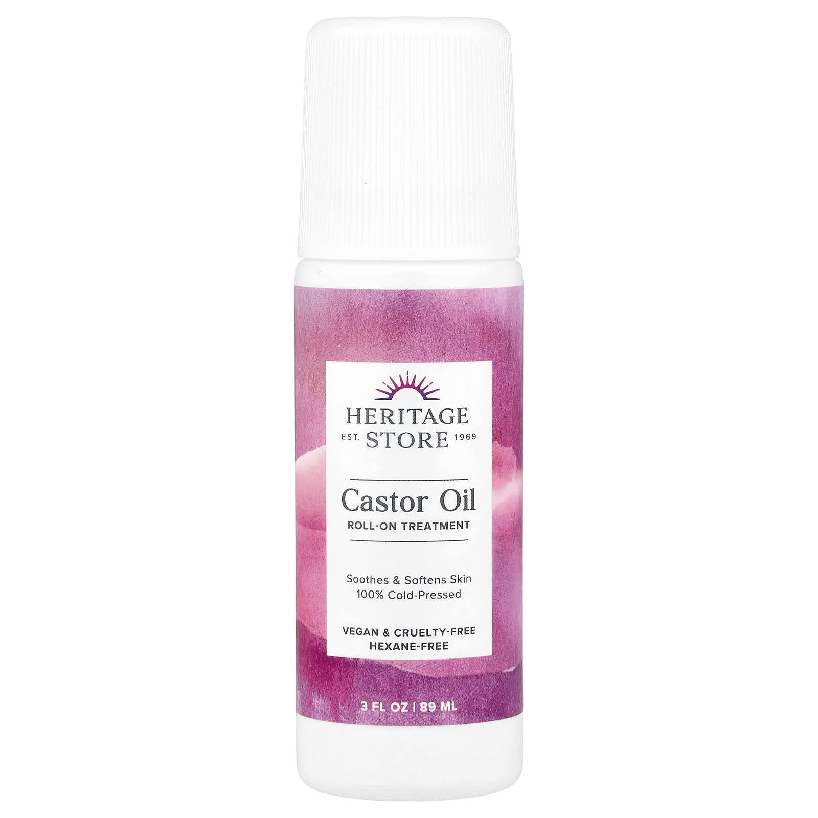 Heritage Store, Castor Oil Roll-On Treatment , 3 fl oz (89 ml)
