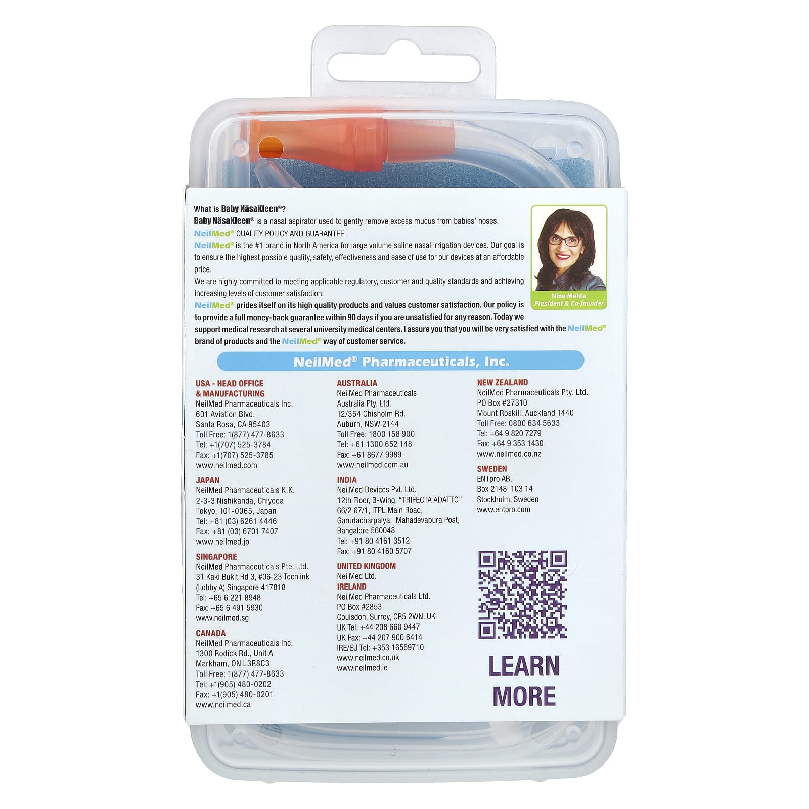 Squip, NeilMed NasaKleen, Babies & Kids Nasal-Oral Aspirator, 1 Kit