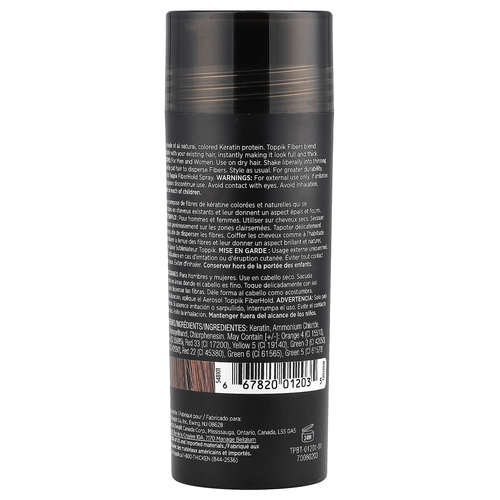 Toppik, Hair Building Fibers, Medium Brown, 0.97 oz (27.5 g)