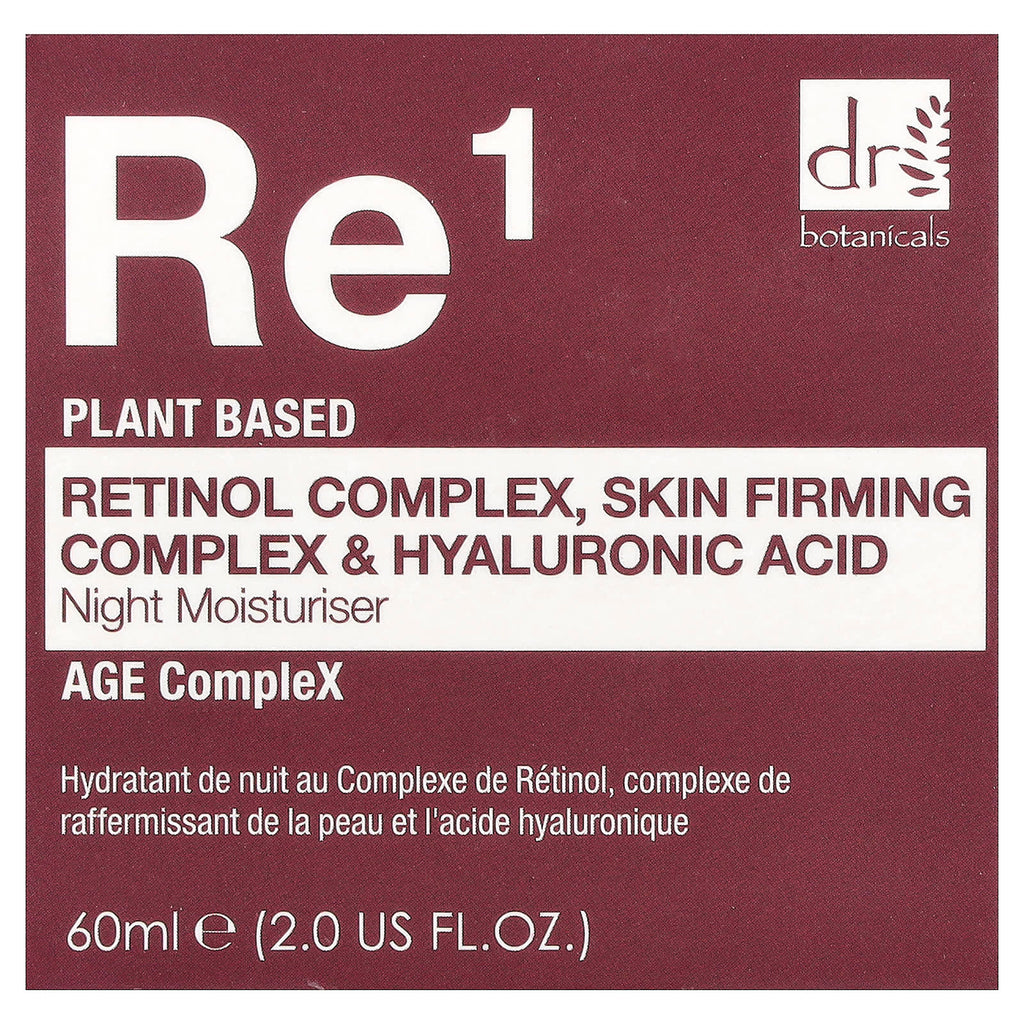 Dr. Botanicals, Re1, Retinol Complex, Skin Firming Complex & Hyaluronic Acid, Night Moisturizer, 2 fl oz (60 ml)