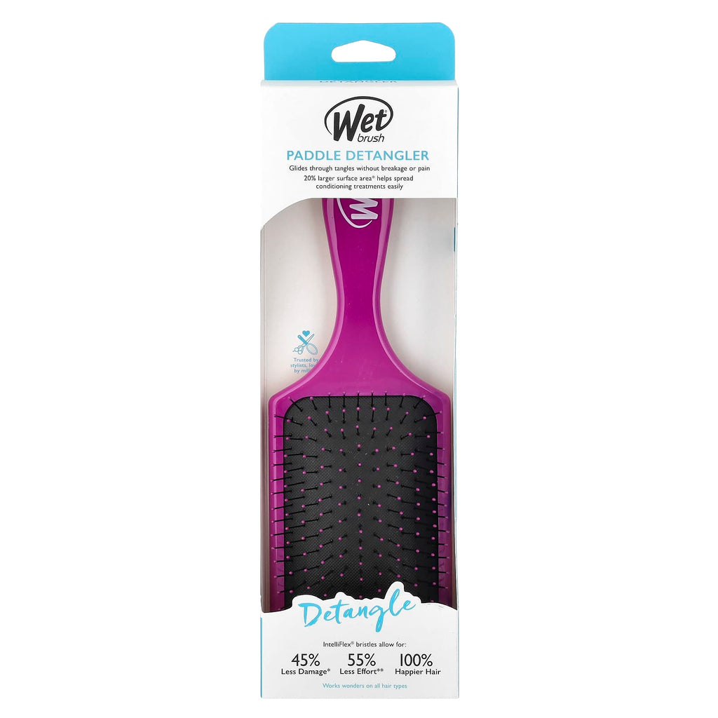 Wet Brush, Paddle Detangler Brush, Purple, 1 Brush