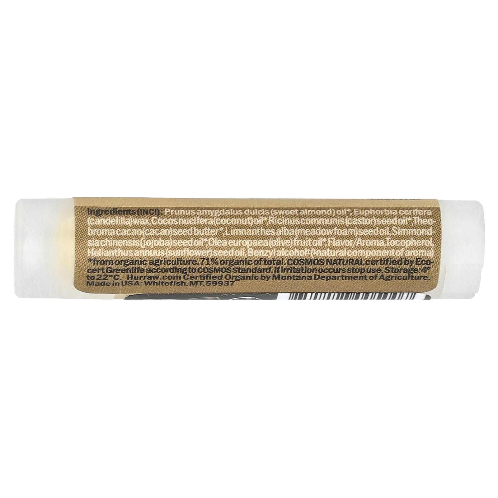 Hurraw! Balm, Lip Balm, Almond, 0.17 oz (4.8 g)