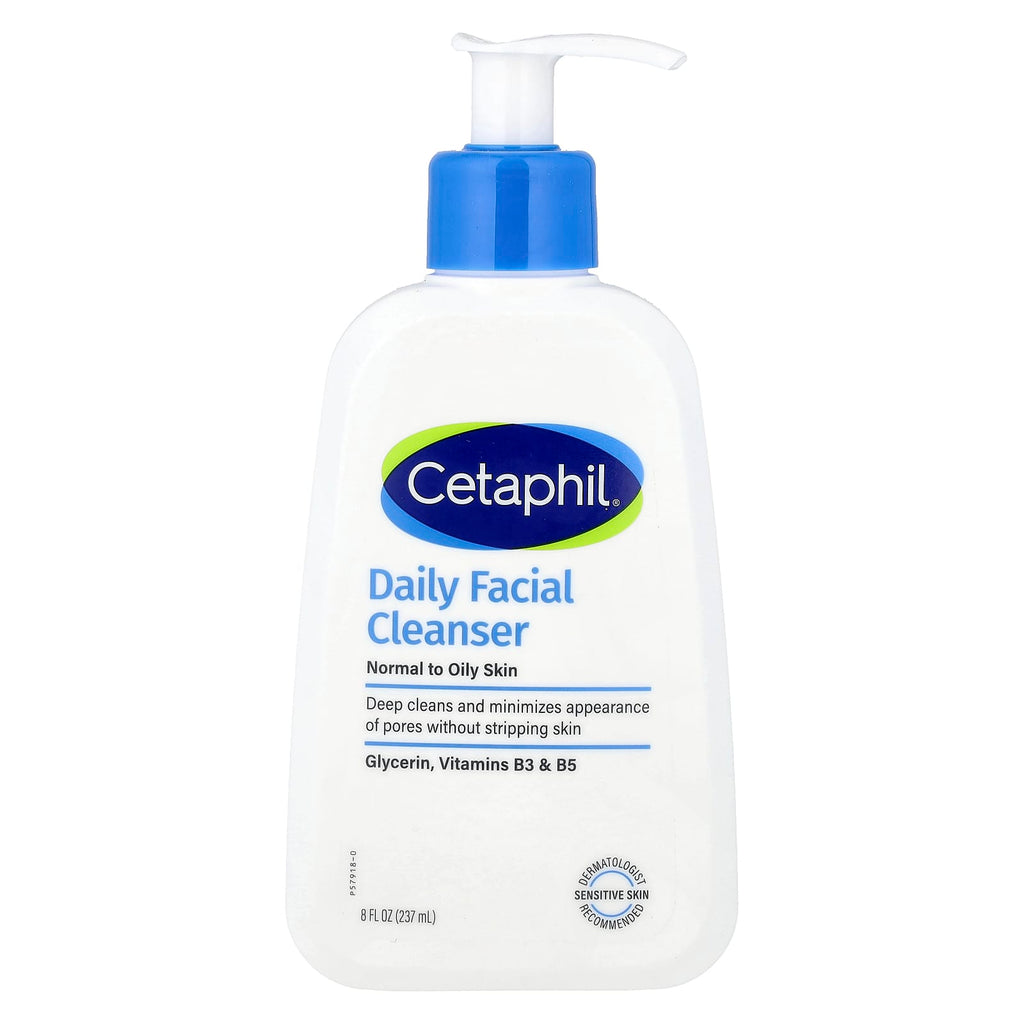 Cetaphil, Daily Facial Cleanser, Normal to Oily Skin, 8 fl oz (237 ml)