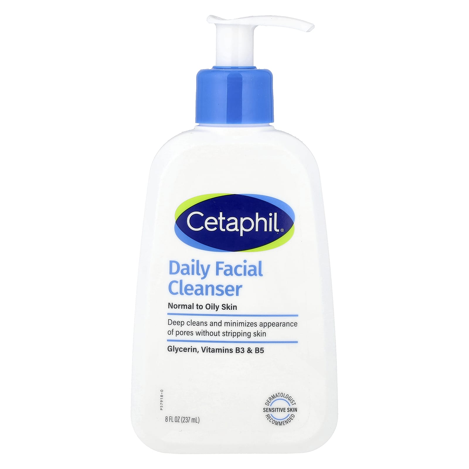 Cetaphil, Daily Facial Cleanser, Normal to Oily Skin, 8 fl oz (237 ml)