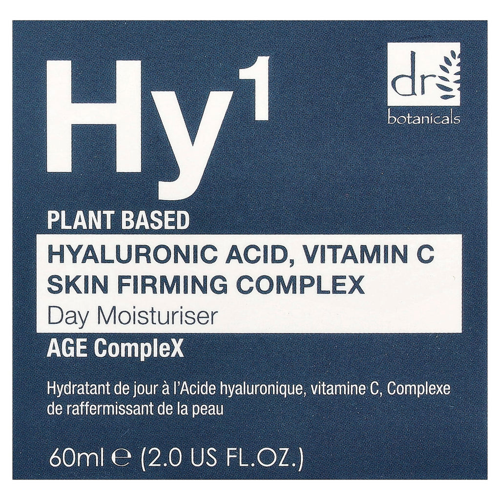 Dr. Botanicals, Hy¹, Hyaluronic Acid, Vitamin C Skin Firming Complex Day Moisturizer, 2 fl oz (60 ml)