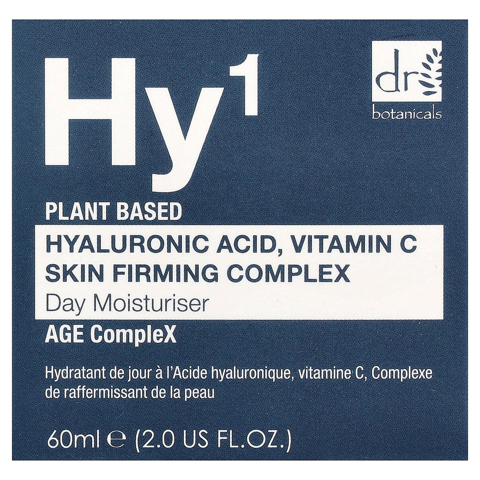 Dr. Botanicals, Hy¹, Hyaluronic Acid, Vitamin C Skin Firming Complex Day Moisturizer, 2 fl oz (60 ml)
