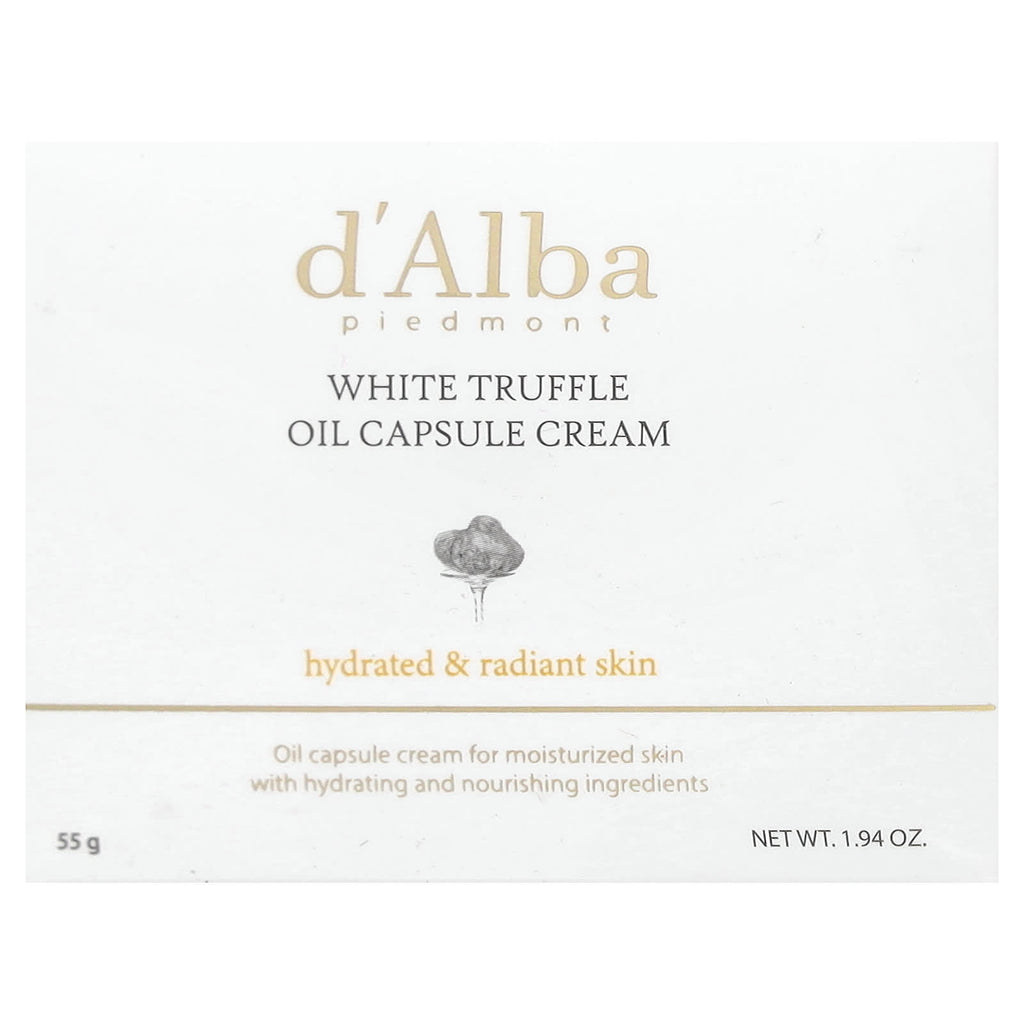 d'Alba, White Truffle Oil Capsule Cream, 1.94 oz (55 g)
