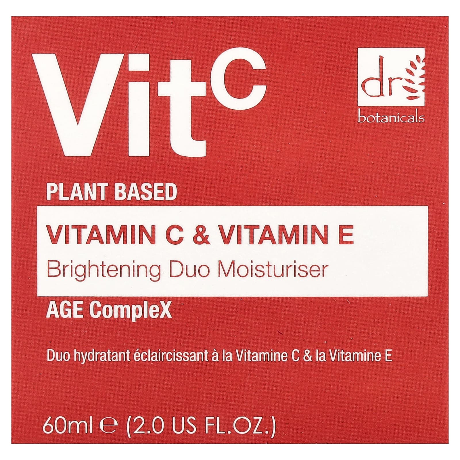 Dr. Botanicals, Vitamin C & Vitamin E, Brightening Duo Moisturizer, 2 fl oz (60 ml)