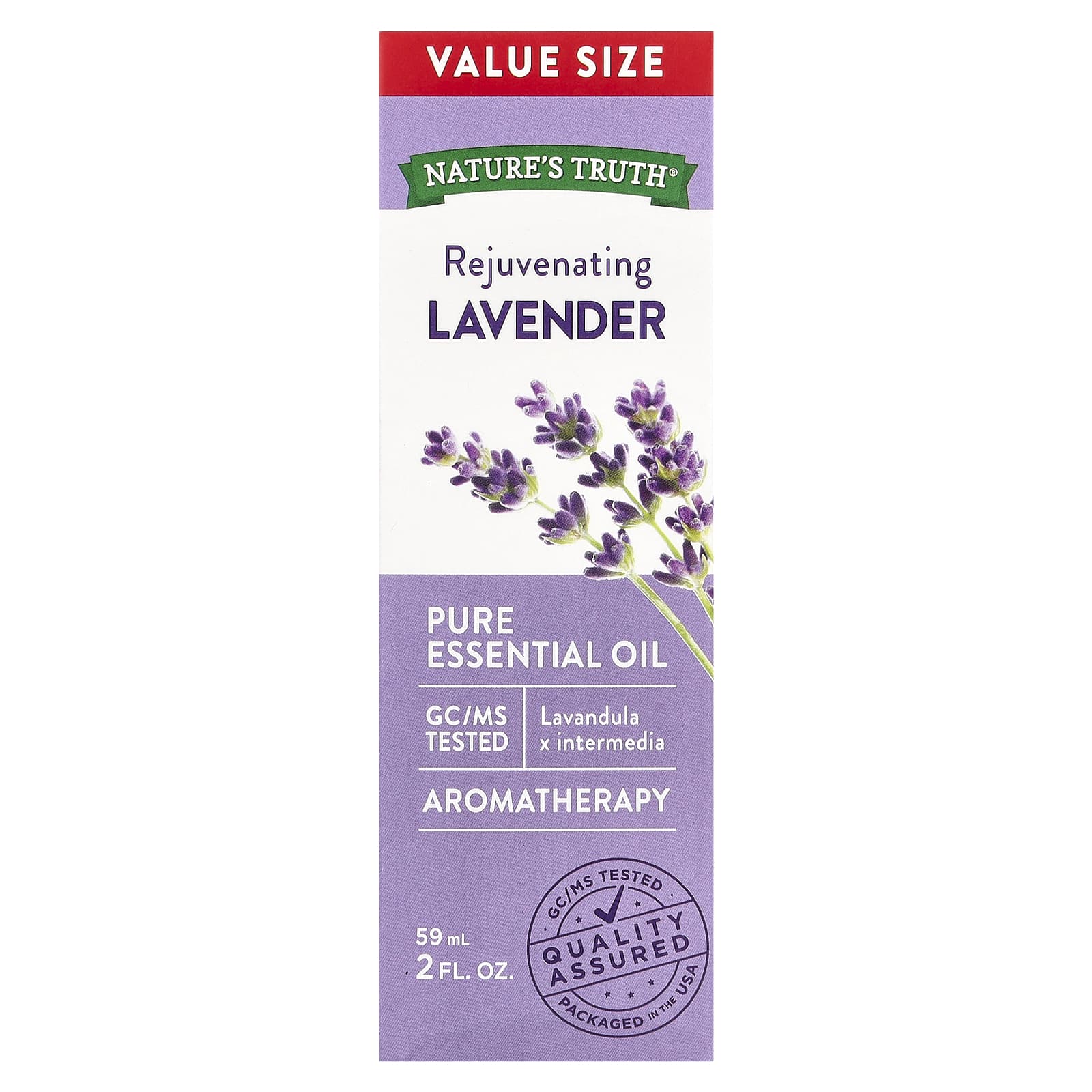 Nature's Truth, Pure Essential Oil, Rejuvenating Lavender, 2 fl oz (59 ml)