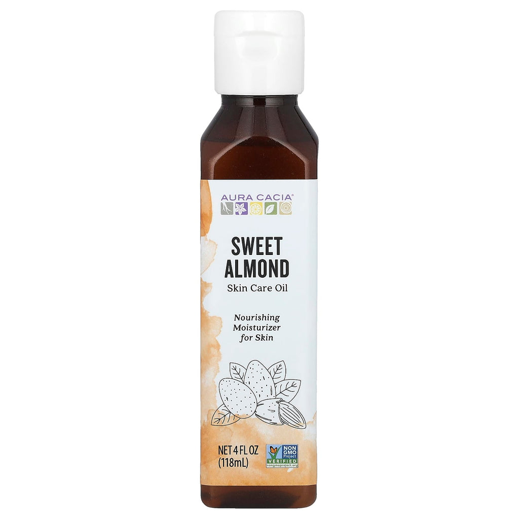 Aura Cacia, Skin Care Oil, Sweet Almond, 4 fl oz (118 ml)
