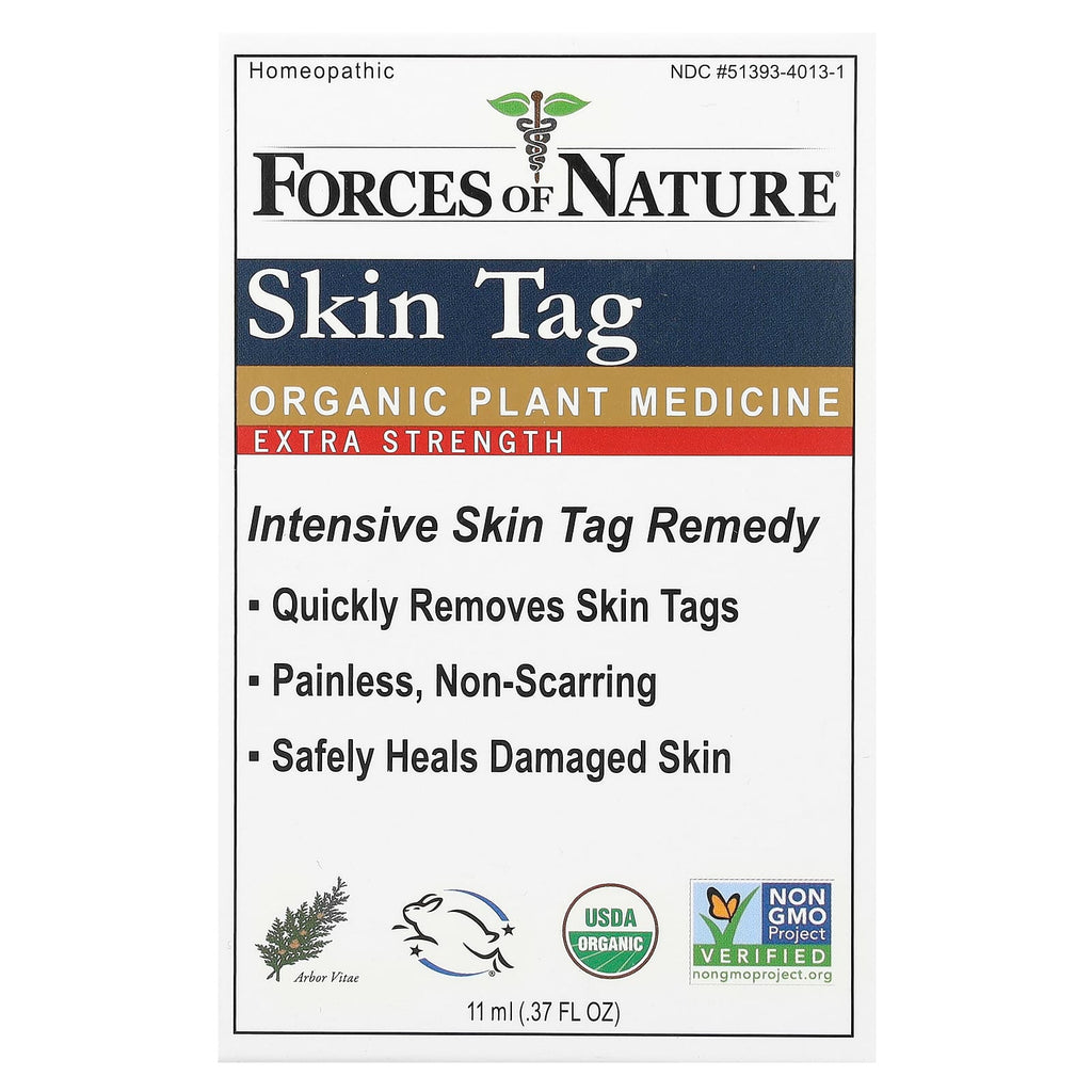 Forces of Nature, Skin Tag, Organic Plant Medicine, 0.37 fl oz (11 ml)