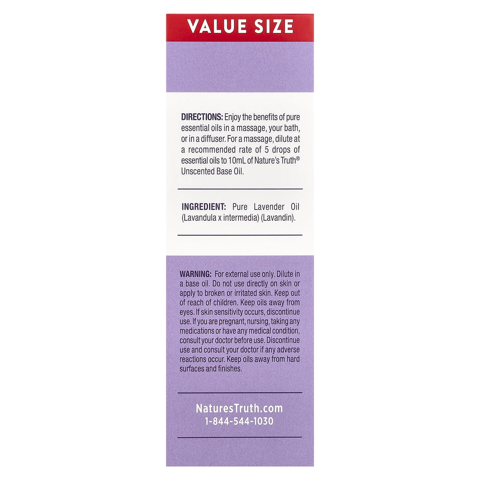 Nature's Truth, Pure Essential Oil, Rejuvenating Lavender, 2 fl oz (59 ml)