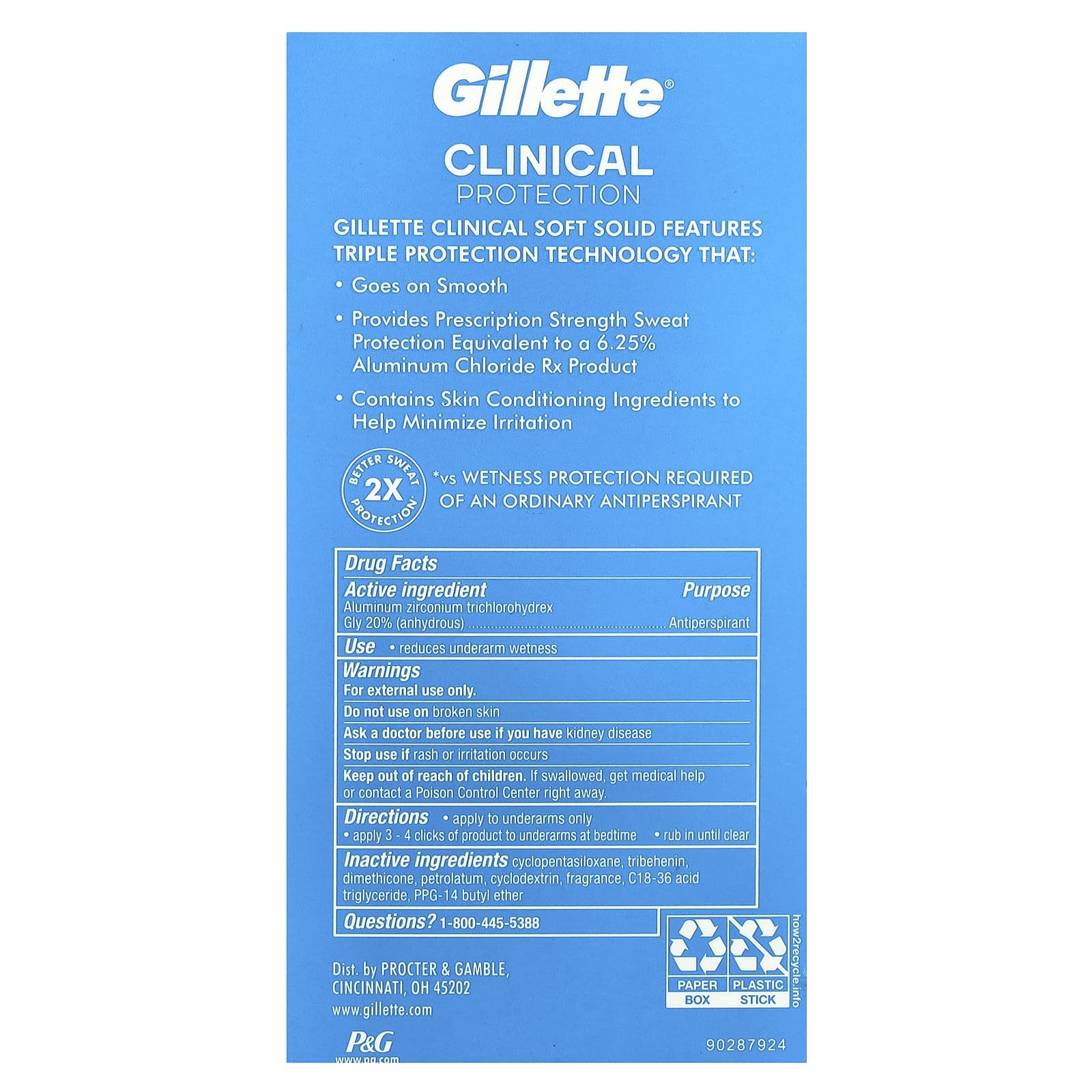 Gillette, Soft Solid Deodorant, Ultimate Fresh, 2.6 oz (73 g)