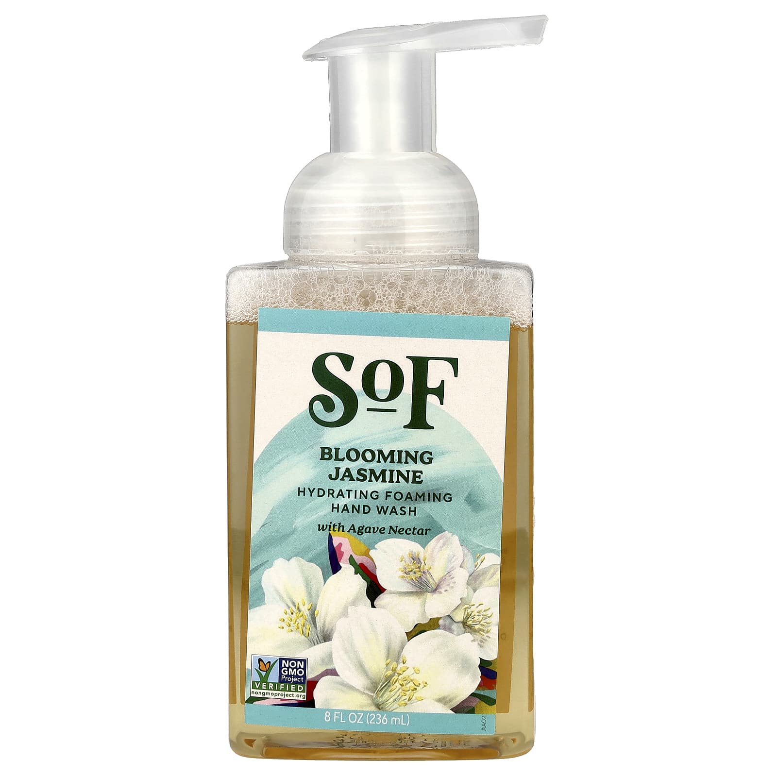 SoF, Hydrating Foaming Hand Wash with Agave Nectar, Blooming Jasmine, 8 fl oz (236 ml)