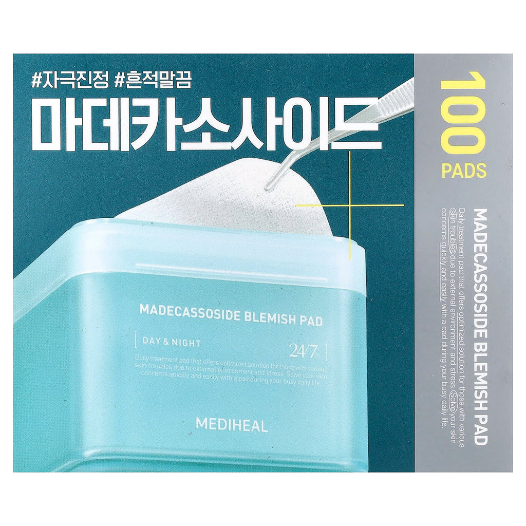 MEDIHEAL, Madecassoside Blemish Pad, 100 Pads, 5.74 fl oz (170 ml)