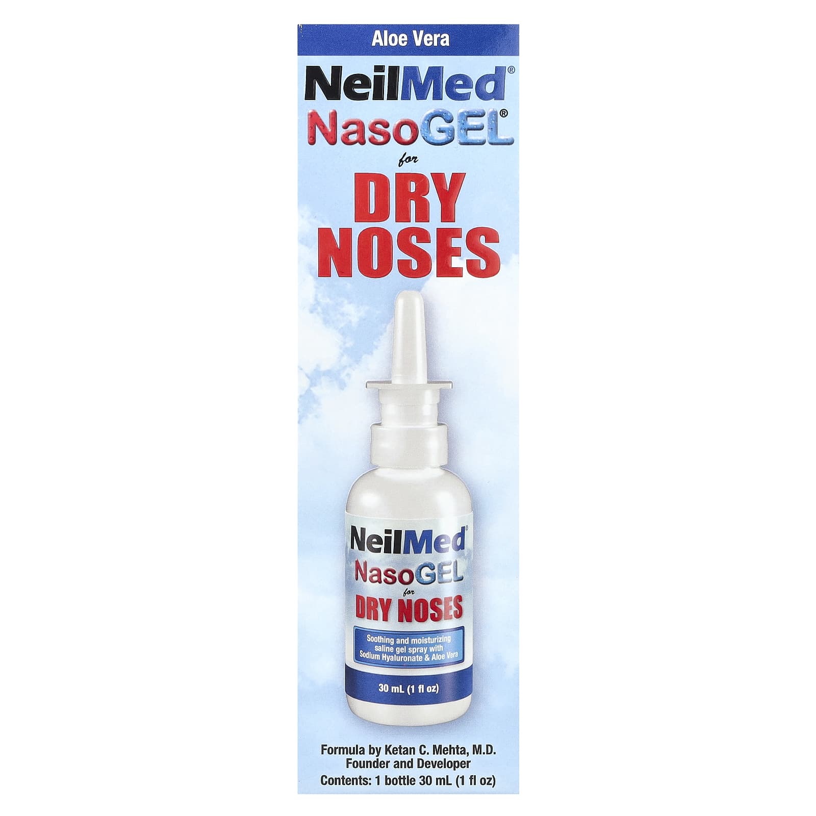NeilMed, NasoGel for Dry Noses, 1 Bottle, 1 fl oz (30 ml)