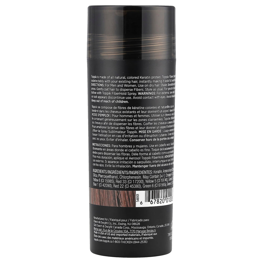 Toppik, Hair Building Fibers, Medium Brown, 0.97 oz (27.5 g)
