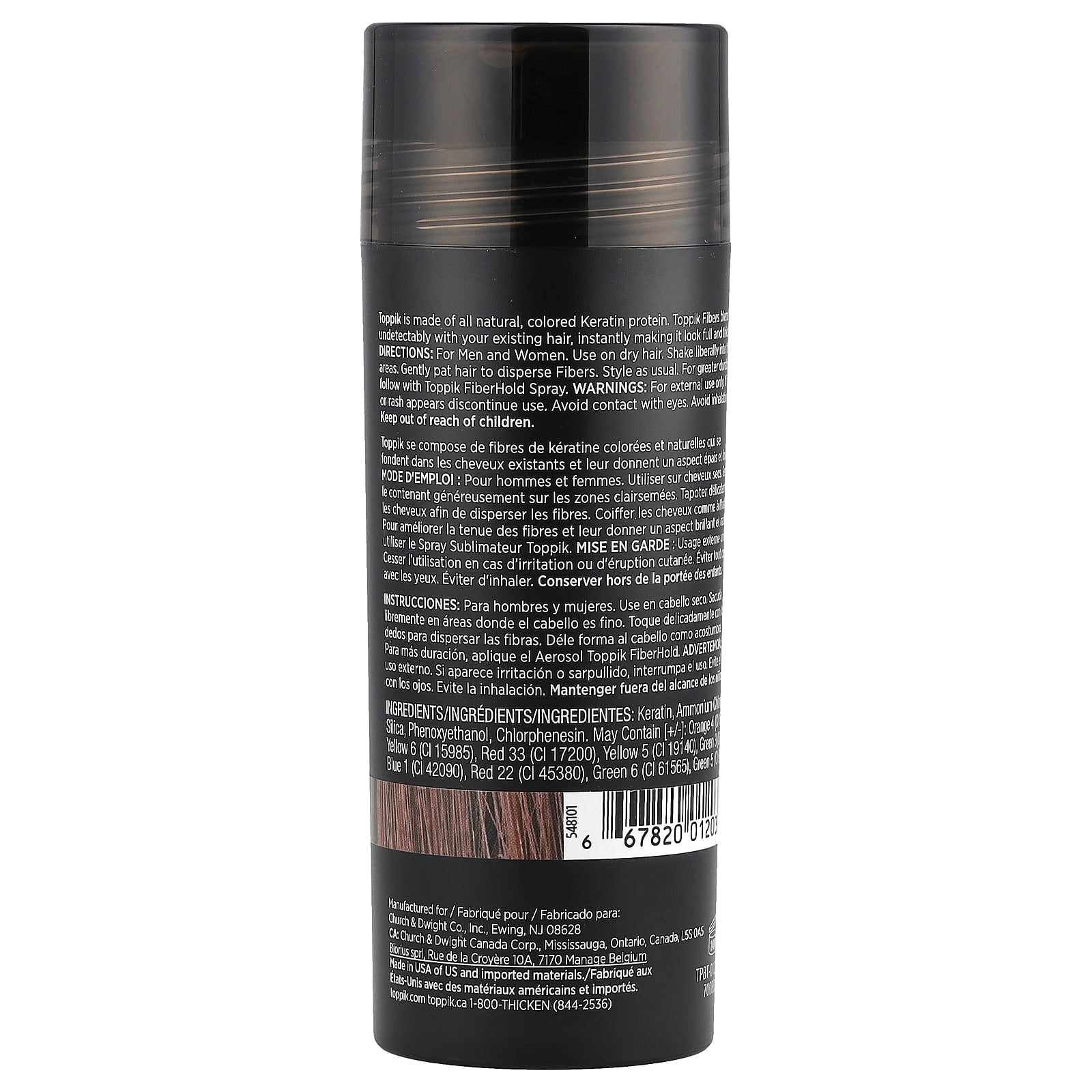 Toppik, Hair Building Fibers, Medium Brown, 0.97 oz (27.5 g)