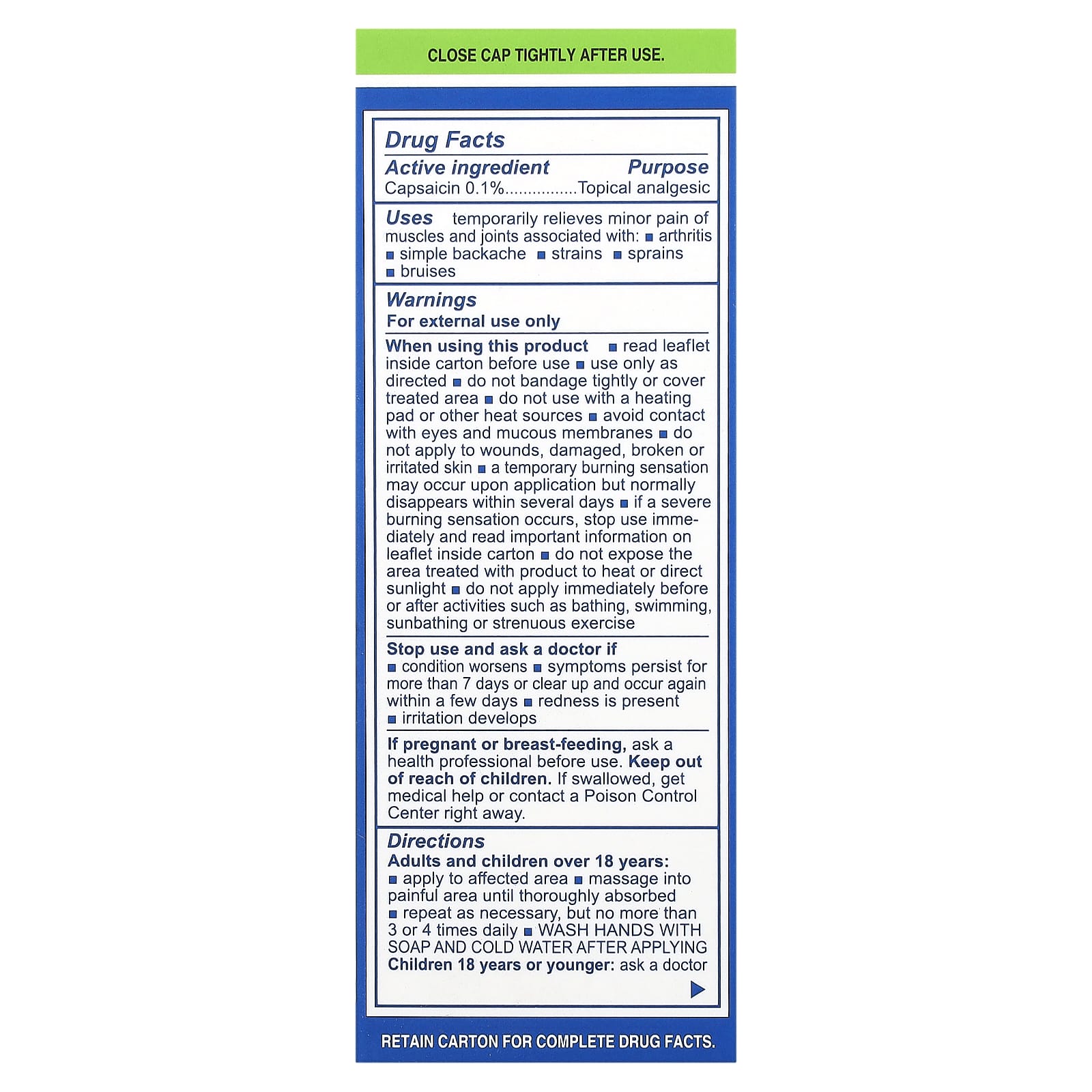 Earth's Care, Arthritis Cream, High Potency, 2.4 oz (68 g)
