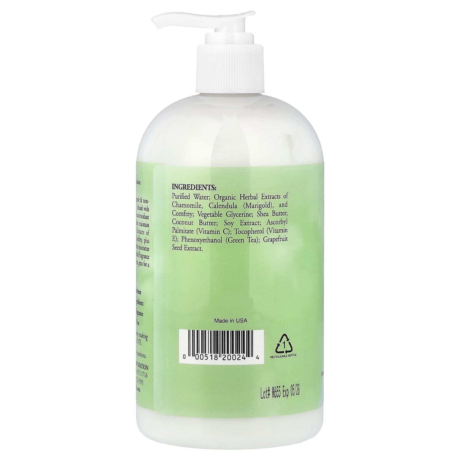Rainbow Research, Baby Oh Baby®, Herbal Body Lotion, Unscented, 16 fl oz