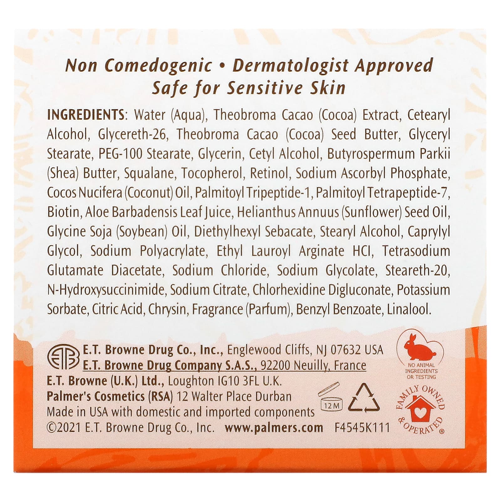 Palmer's, Cocoa Butter Formula® with Vitamin E, Moisture Rich Night Cream, 2.7 oz (75 g)
